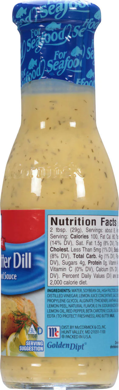 McCormick® Golden Dipt® Lemon Butter Dill Sauce, 8.4 oz - Image 9