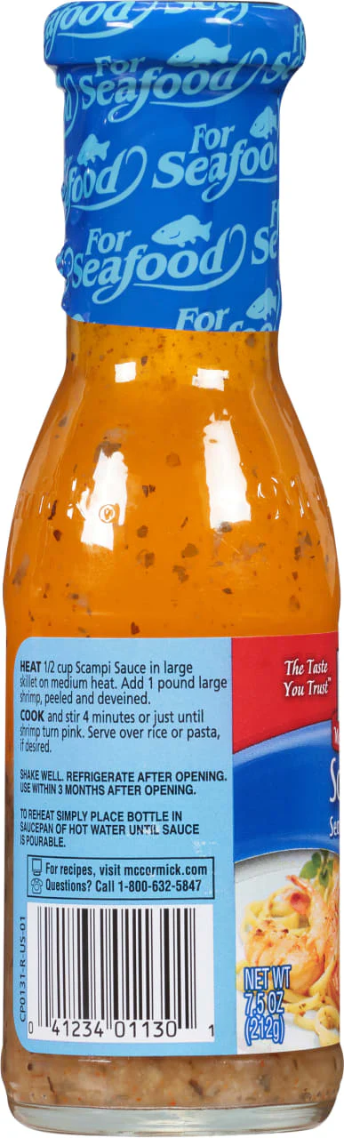 McCormick® Golden Dipt® Scampi Seafood Sauce, 7.5 oz - Image 9
