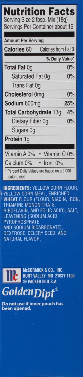 McCormick® Golden Dipt® Seafood Fry Mix, 10 oz - Image 9