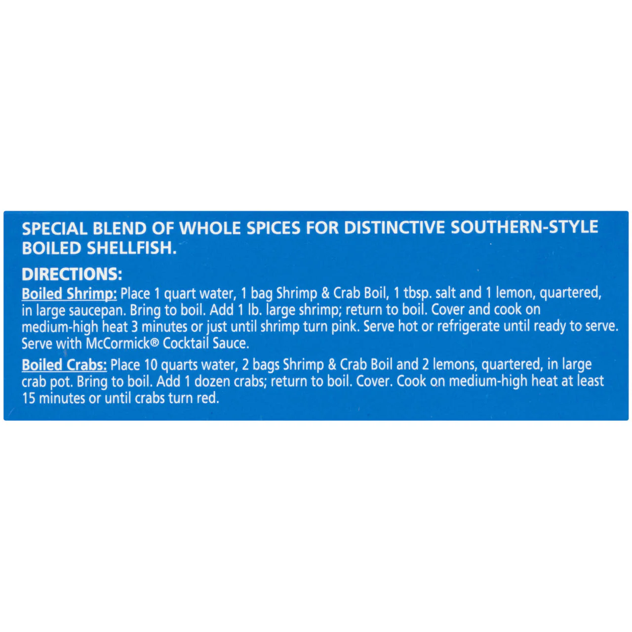 McCormick® Golden Dipt® Shrimp & Crab Boil Spice, 3 oz - Image 10