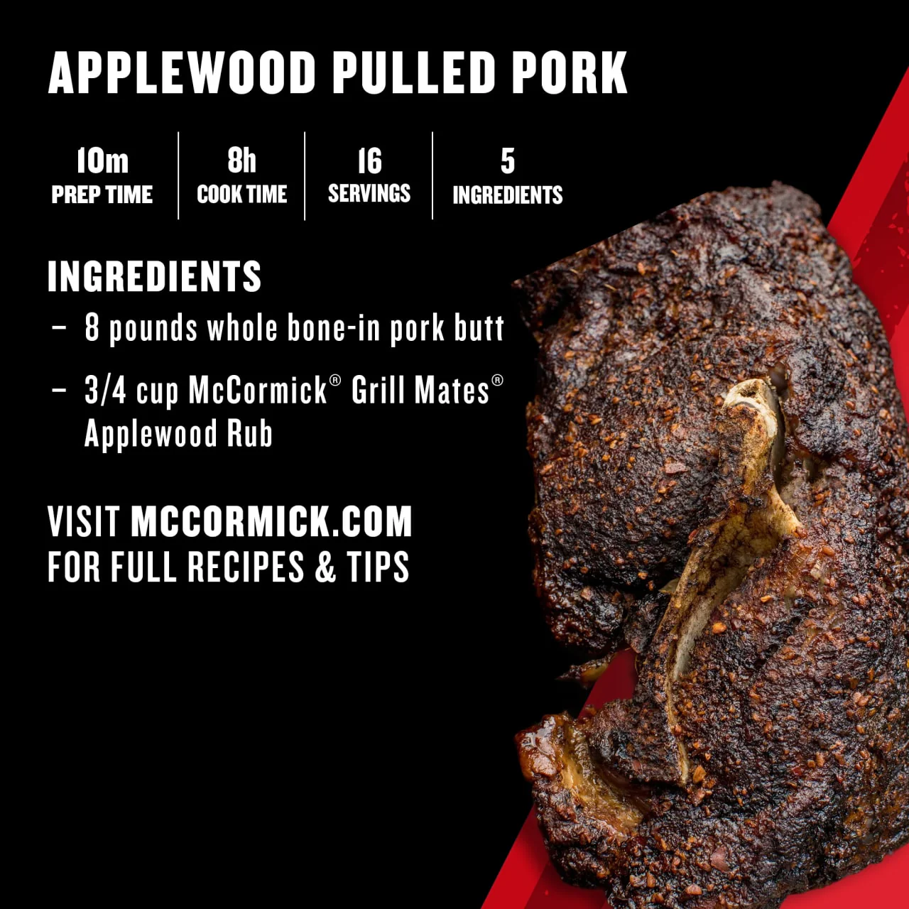 McCormick® Grill Mates® Applewood Rub, 6 oz - Image 6