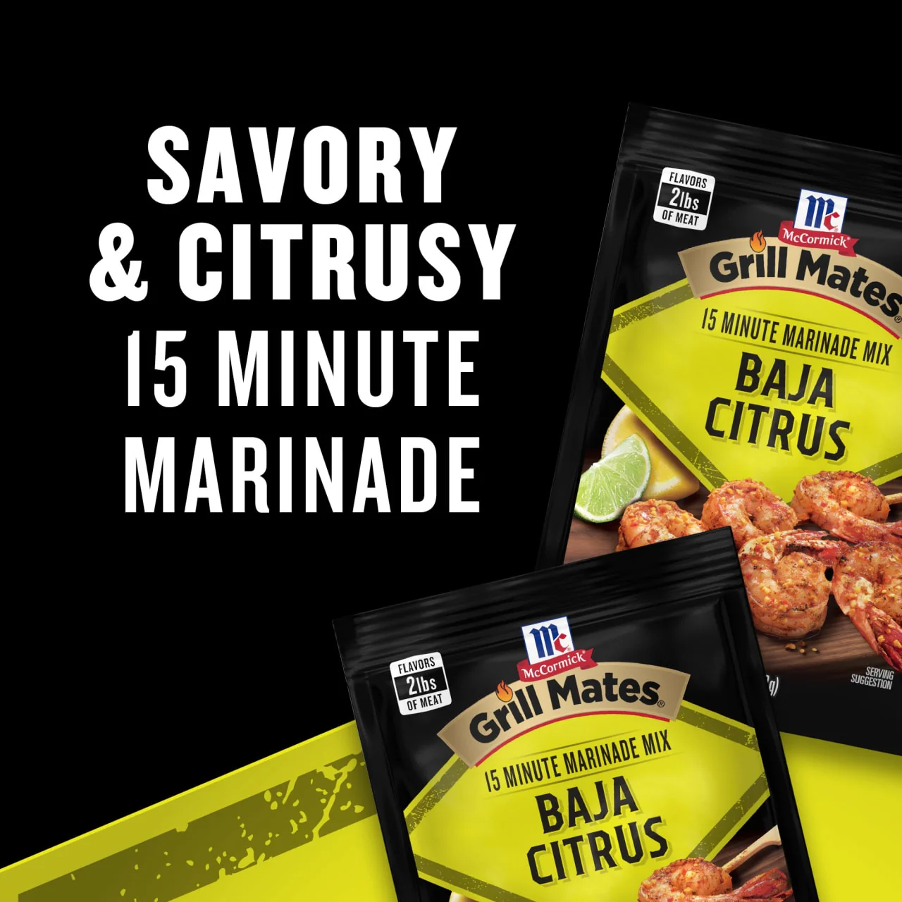 McCormick® Grill Mates® Baja Citrus Marinade Mix, 1 oz (6-Pack) - Image 3
