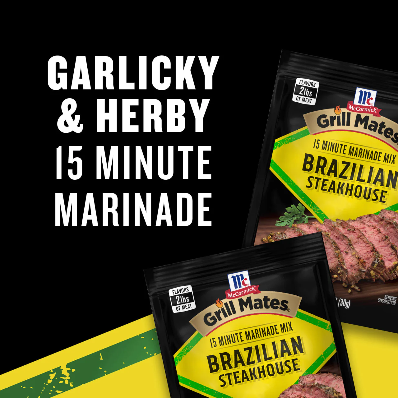 McCormick® Grill Mates® Brazilian Steakhouse Marinade, 1.06 oz (6-Pack) - Image 16