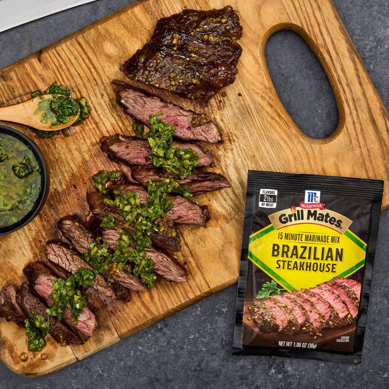 McCormick® Grill Mates® Brazilian Steakhouse Marinade, 1.06 oz (6-Pack) - Image 2