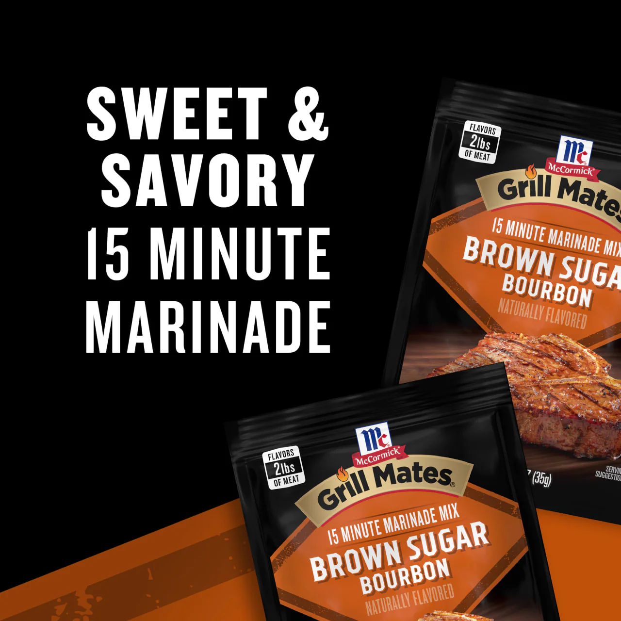 McCormick® Grill Mates® Brown Sugar Bourbon Marinade, 1.25 oz (6-Pack) - Image 16