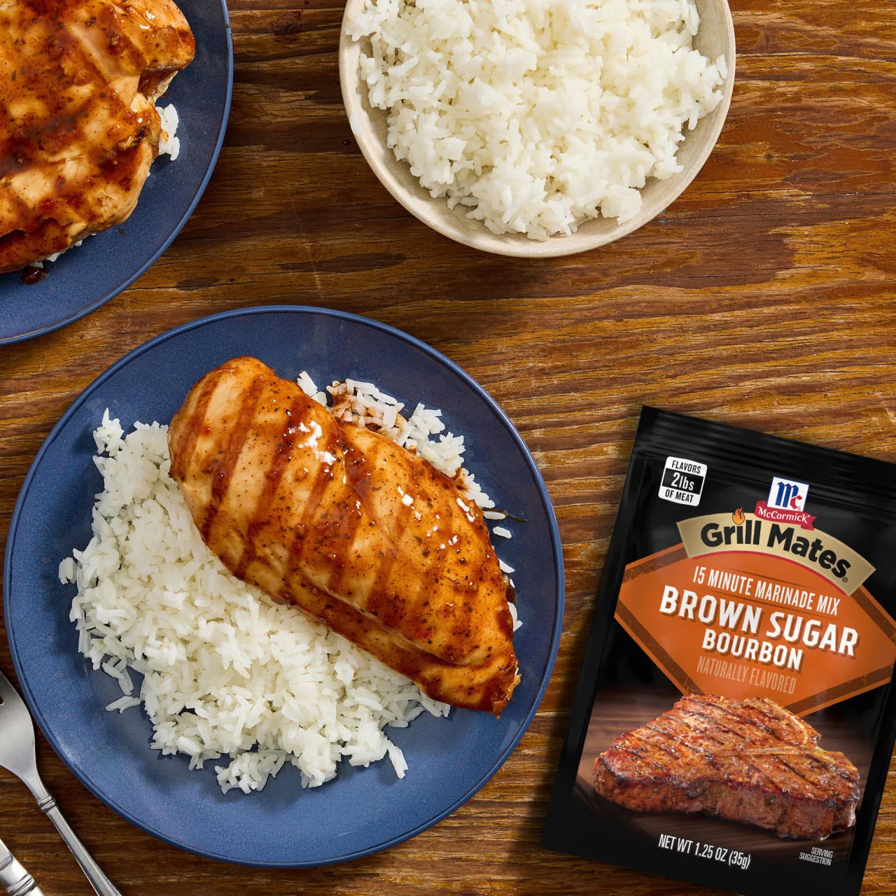 McCormick® Grill Mates® Brown Sugar Bourbon Marinade, 1.25 oz (6-Pack) - Image 2