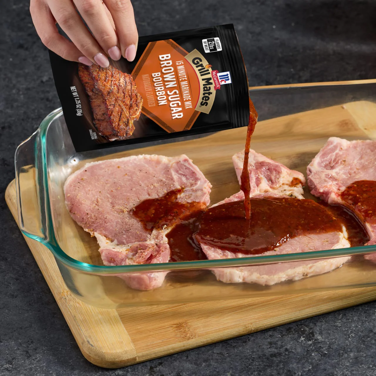 McCormick® Grill Mates® Brown Sugar Bourbon Marinade, 1.25 oz (6-Pack) - Image 5