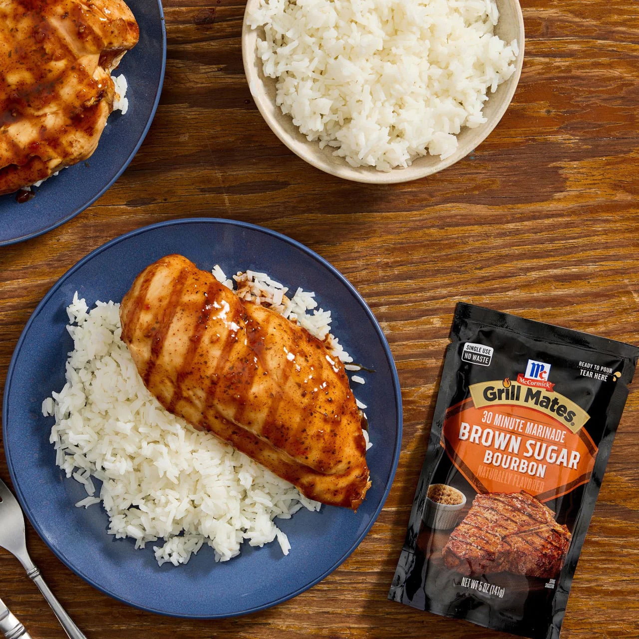 McCormick® Grill Mates® Brown Sugar Bourbon Single Use Marinade, 5 oz (6-Pack) - Image 12