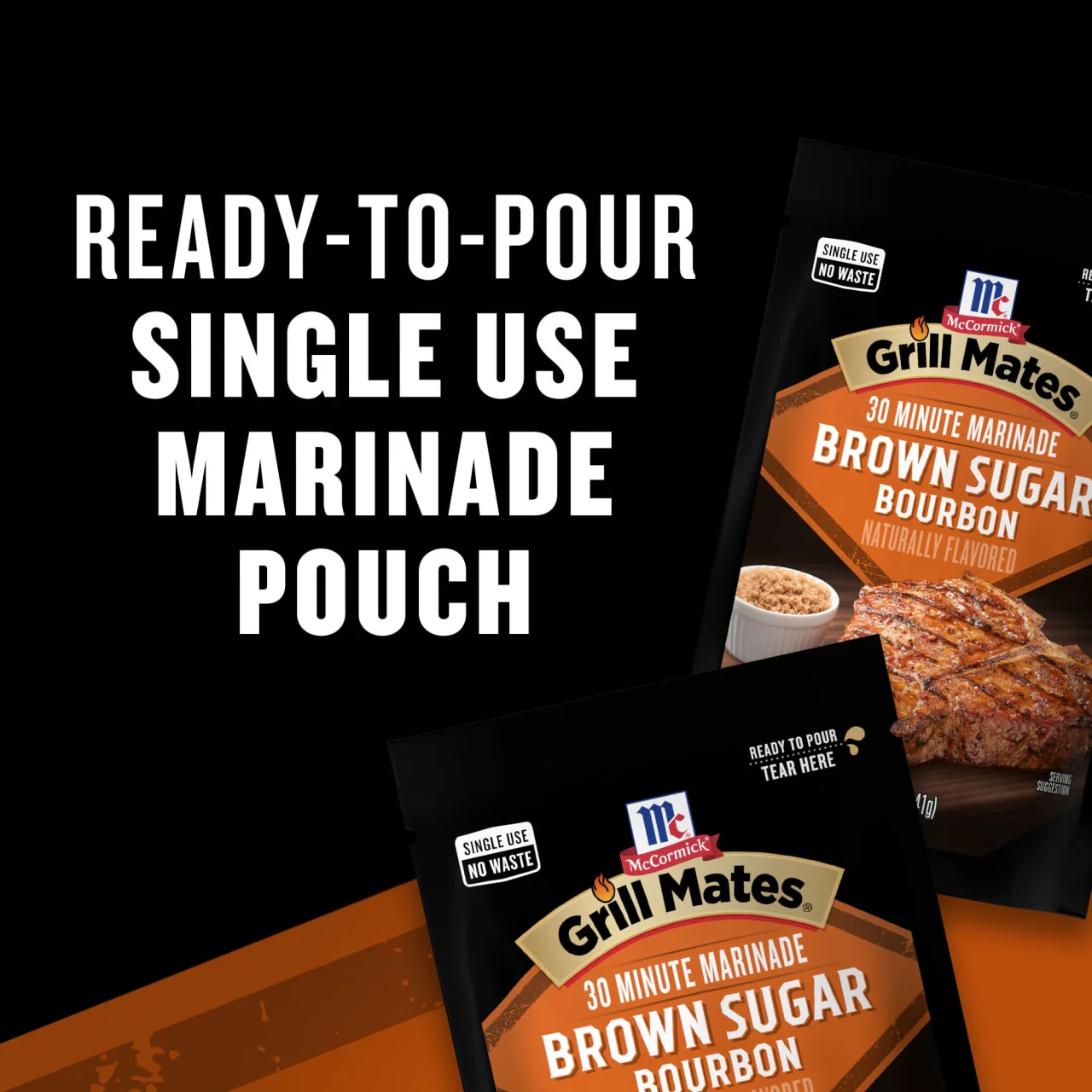 McCormick® Grill Mates® Brown Sugar Bourbon Single Use Marinade, 5 oz (6-Pack) - Image 16