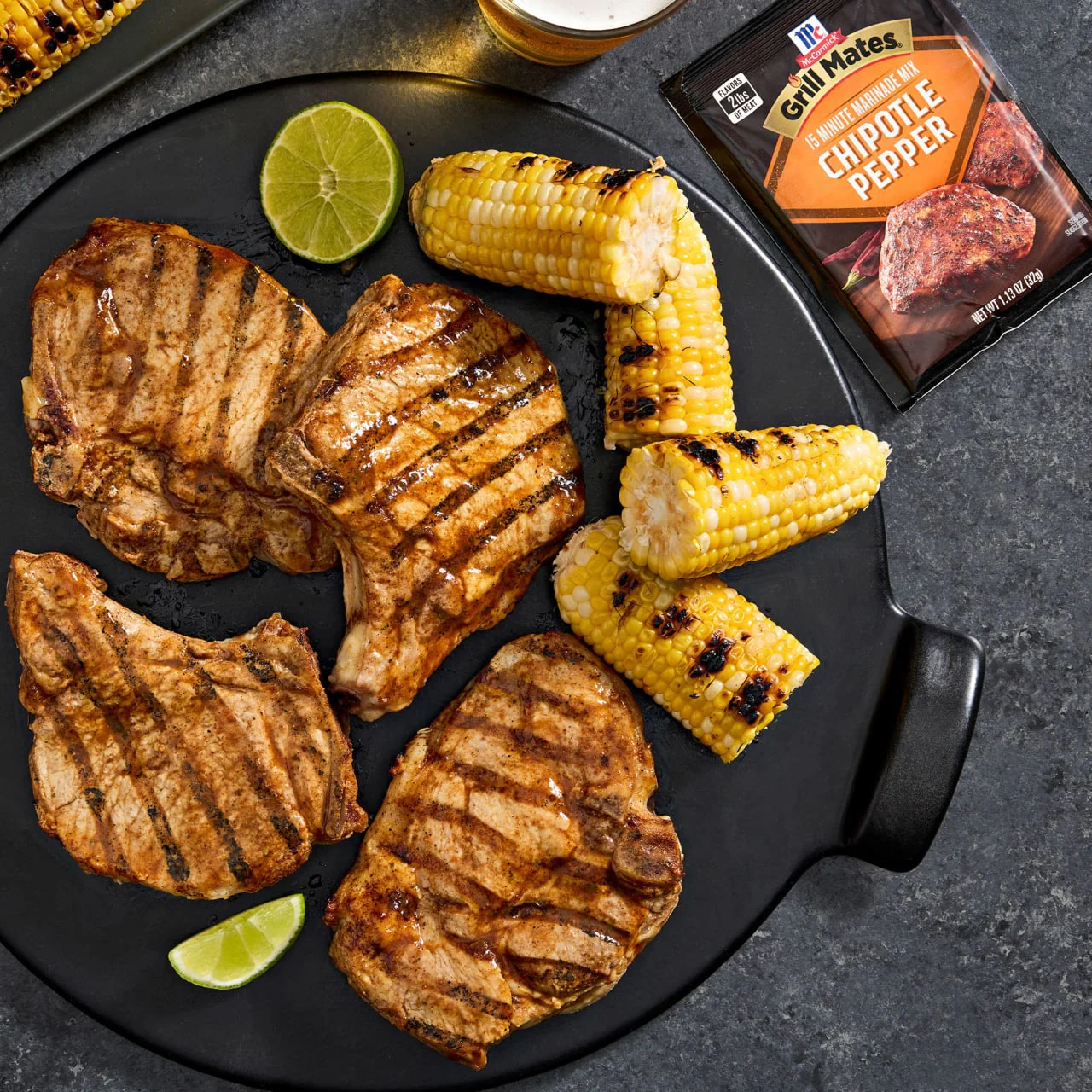 McCormick® Grill Mates® Chipotle Pepper Marinade Seasoning Mix, 1.13 oz (6-Pack) - Image 2