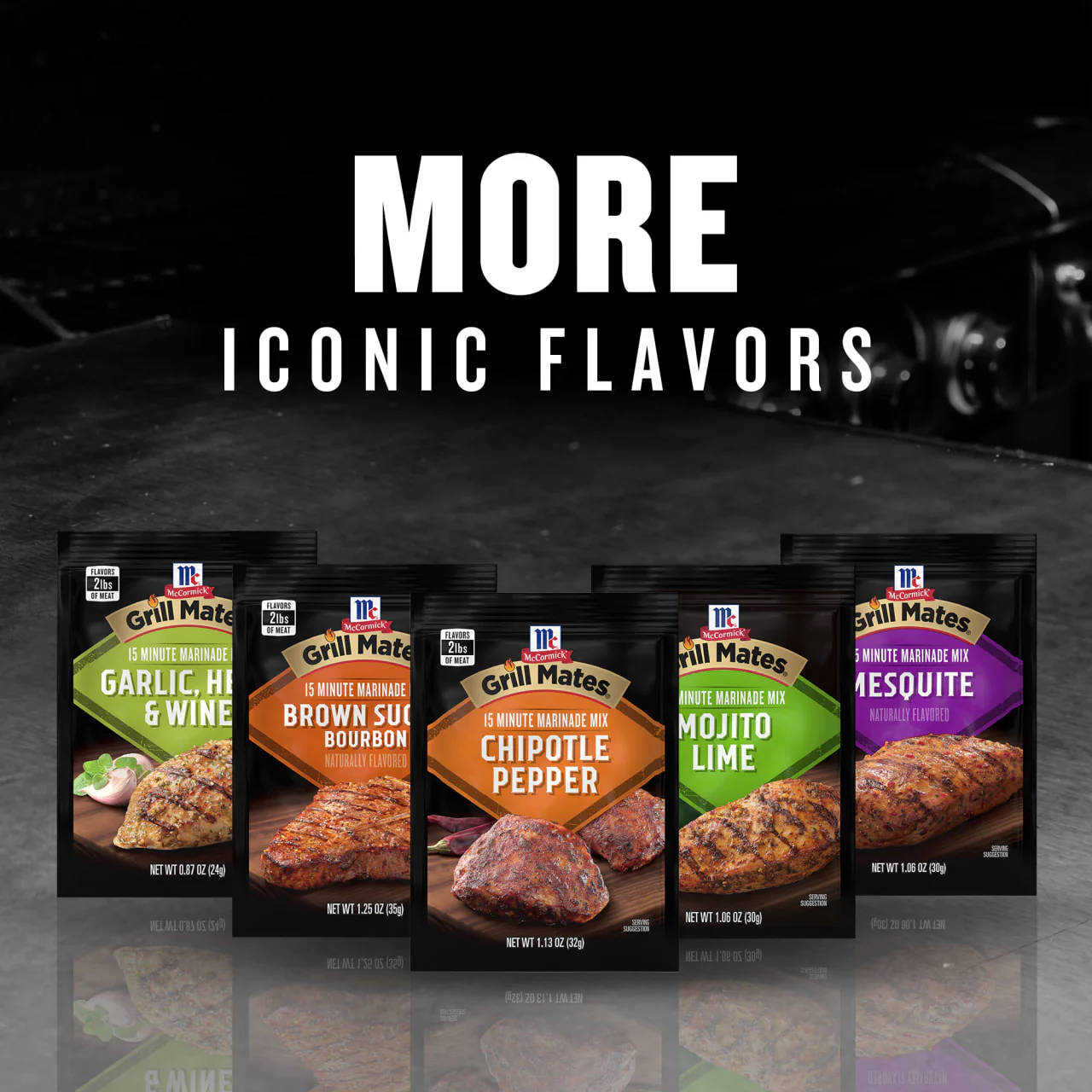 McCormick® Grill Mates® Chipotle Pepper Marinade Seasoning Mix, 1.13 oz (6-Pack) - Image 9