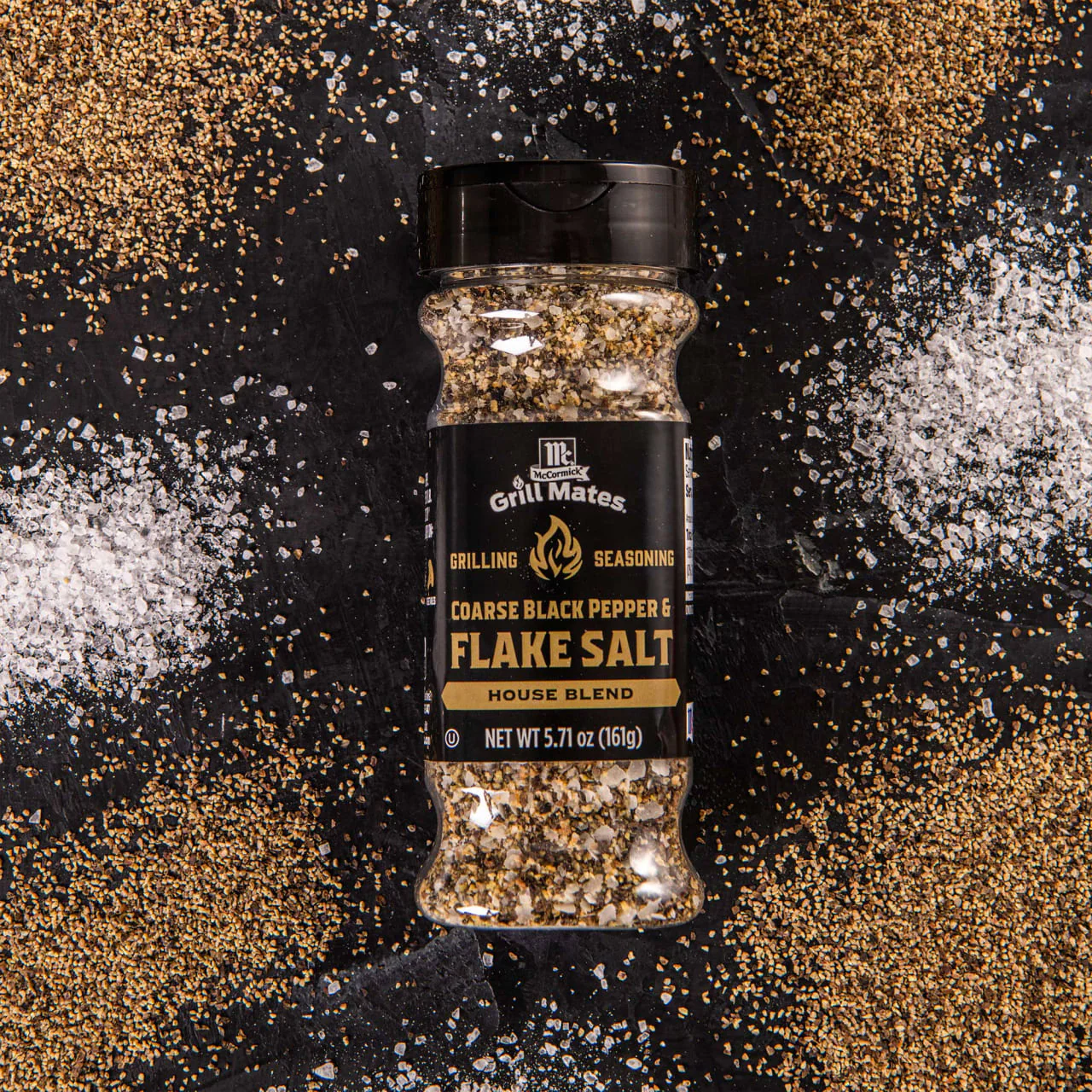 McCormick® Grill Mates® Coarse Black Pepper & Flake Salt Seasoning, 5.71 oz - Image 6