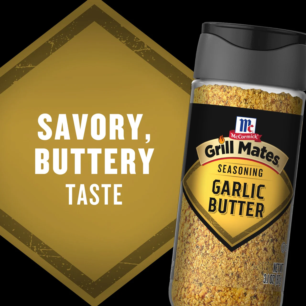 McCormick® Grill Mates® Garlic Butter Seasoning, 3.1 oz - Image 4