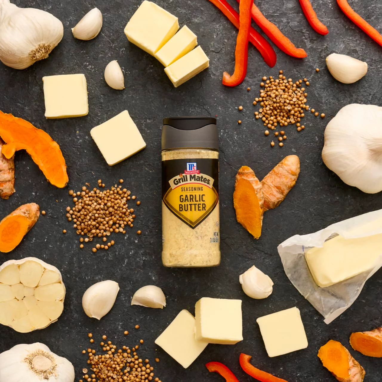 McCormick® Grill Mates® Garlic Butter Seasoning, 3.1 oz - Image 7