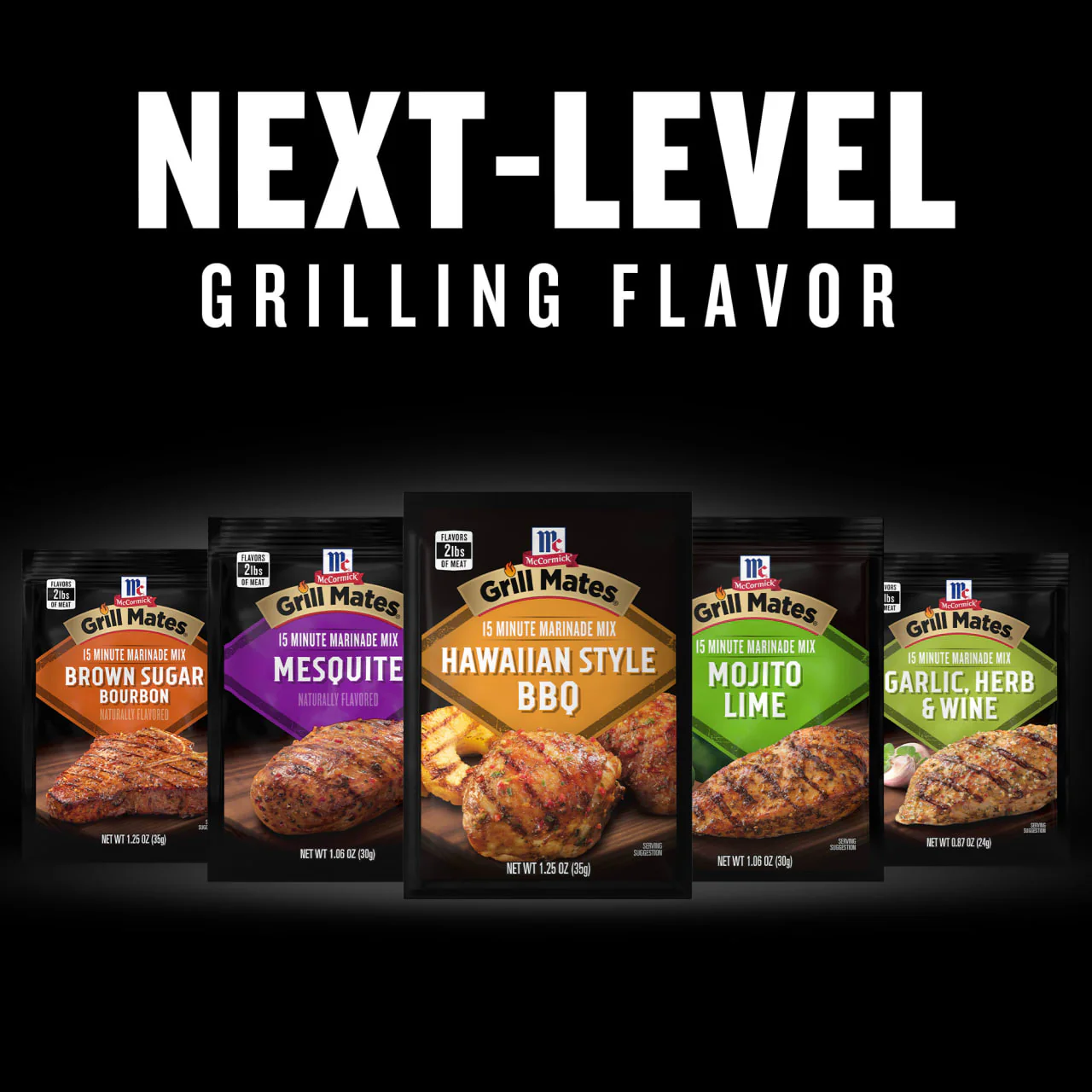 McCormick® Grill Mates® Hawaiian Style BBQ Marinade Mix, 1.25 oz (6-Pack) - Image 12