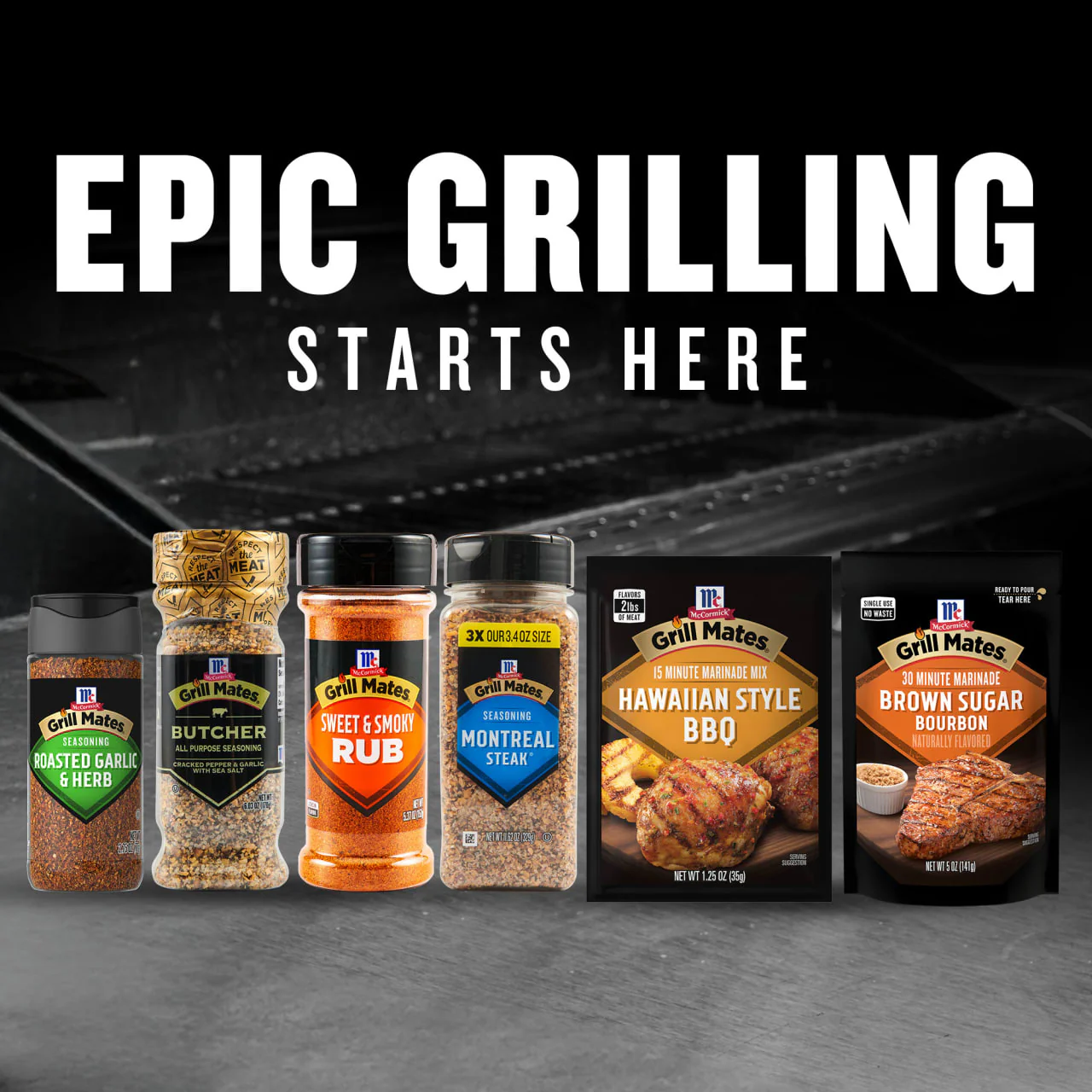 McCormick® Grill Mates® Hawaiian Style BBQ Marinade Mix, 1.25 oz (6-Pack) - Image 18