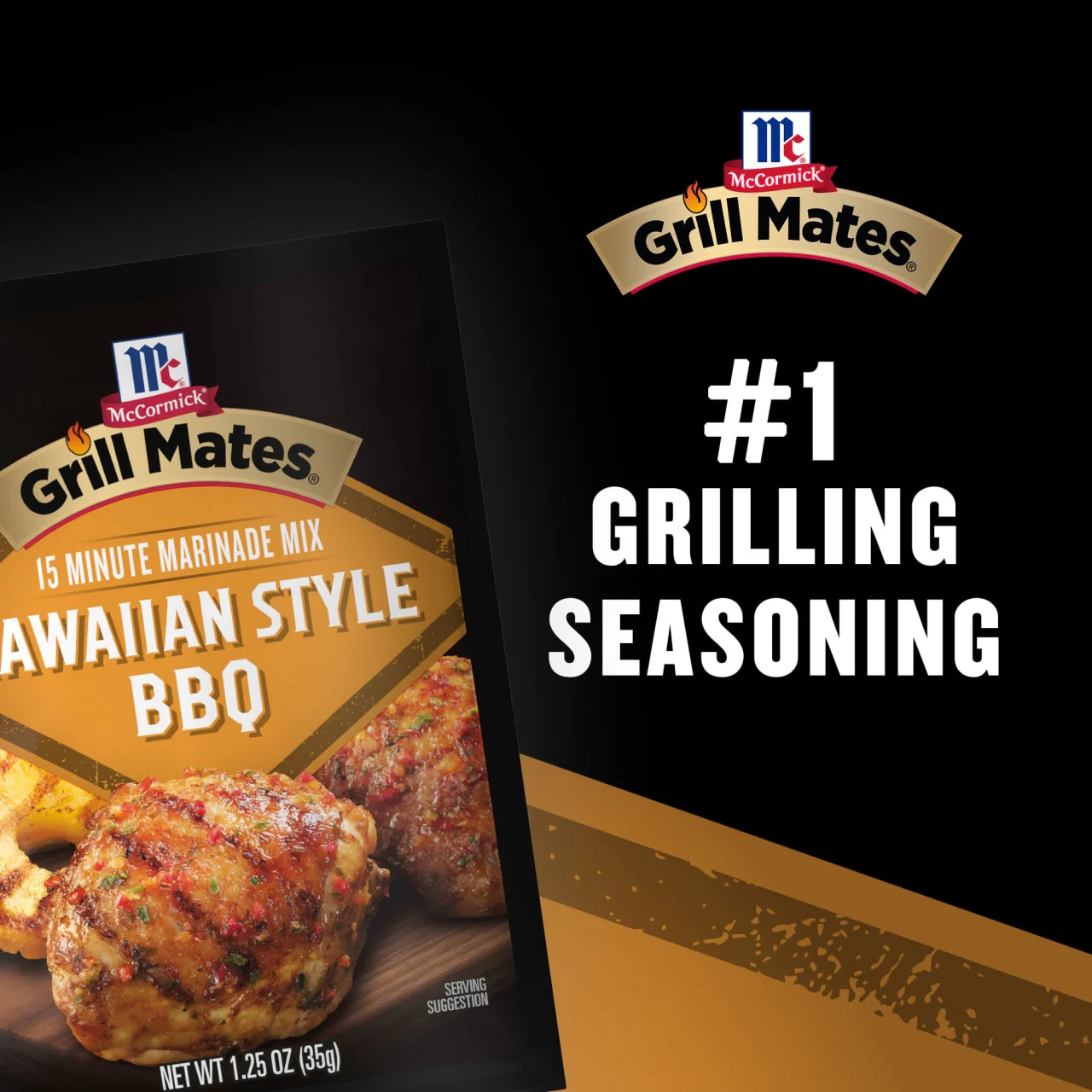 McCormick® Grill Mates® Hawaiian Style BBQ Marinade Mix, 1.25 oz (6-Pack) - Image 8