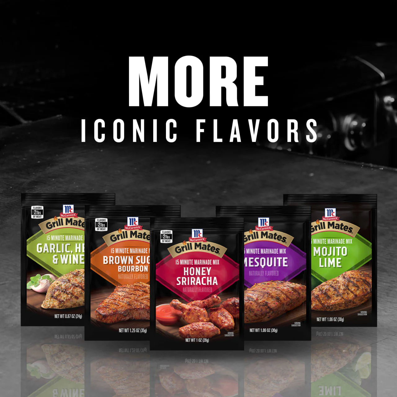 McCormick® Grill Mates® Honey Sriracha Marinade Mix, 1 oz (6-Pack) - Image 10
