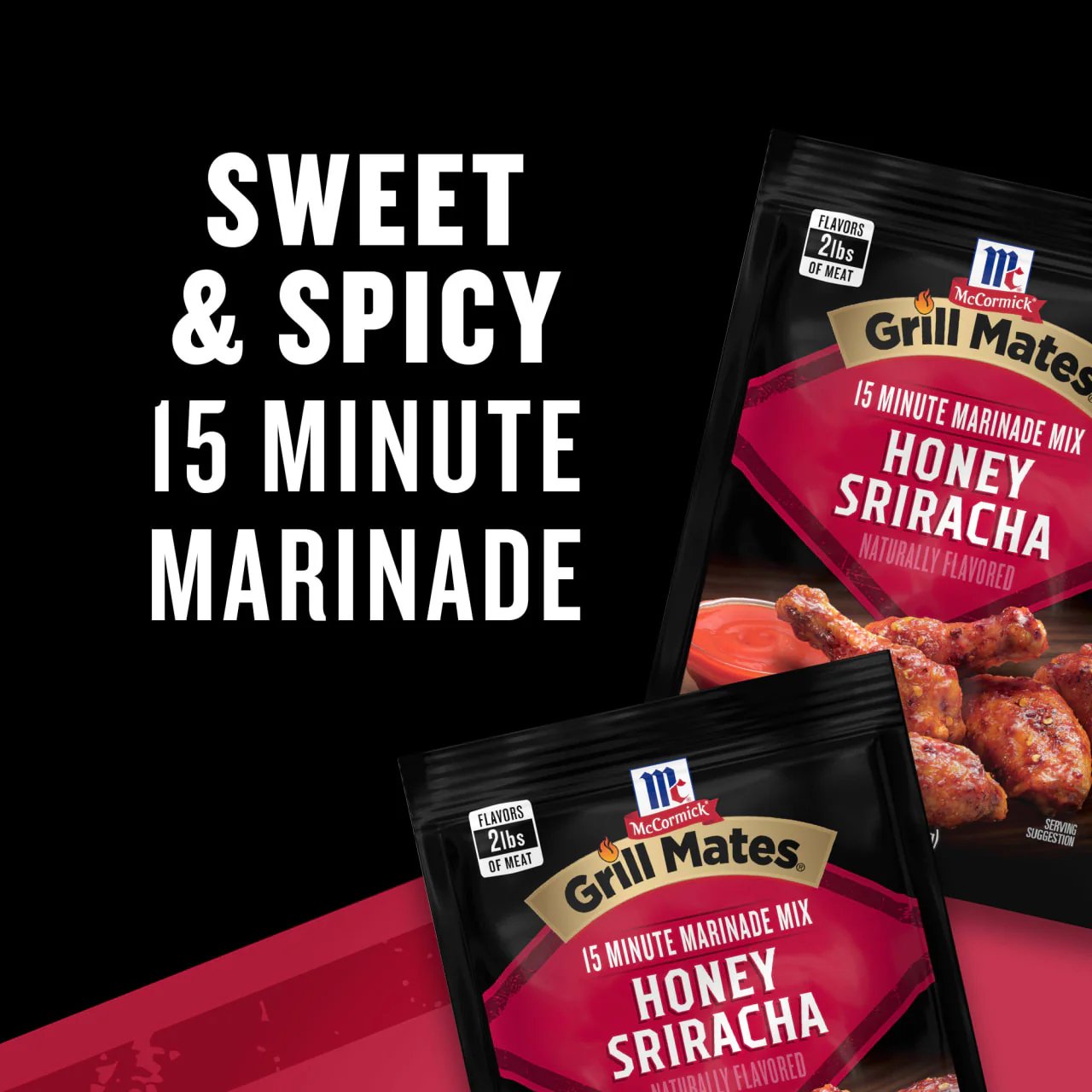 McCormick® Grill Mates® Honey Sriracha Marinade Mix, 1 oz (6-Pack) - Image 12