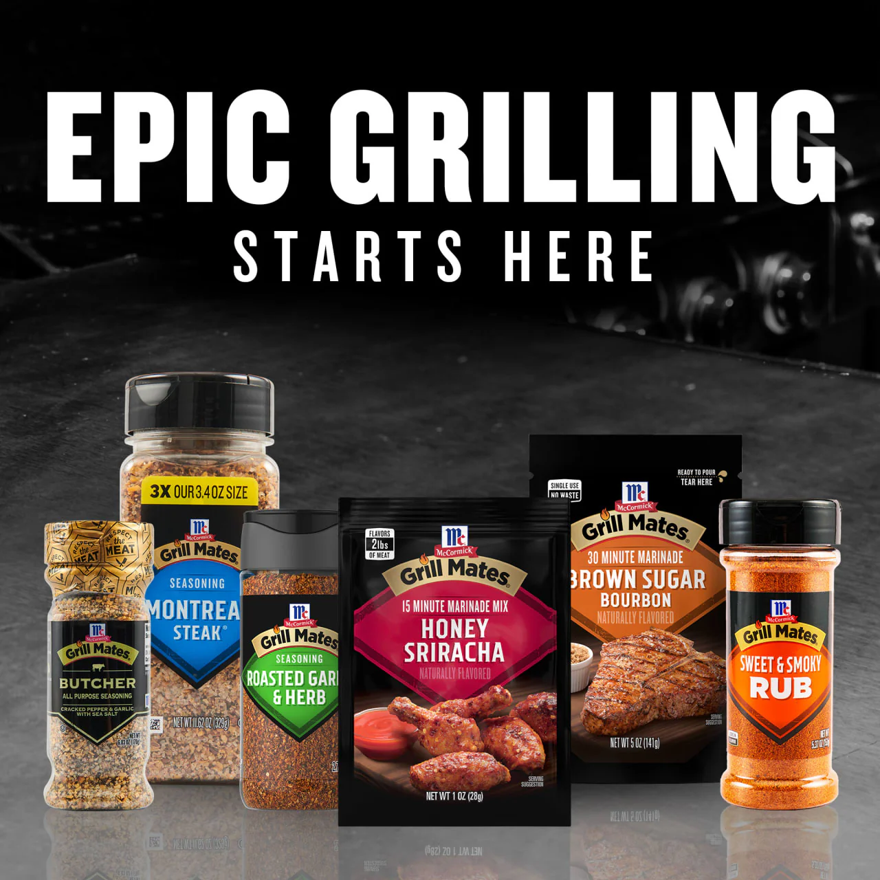 McCormick® Grill Mates® Honey Sriracha Marinade Mix, 1 oz (6-Pack) - Image 17