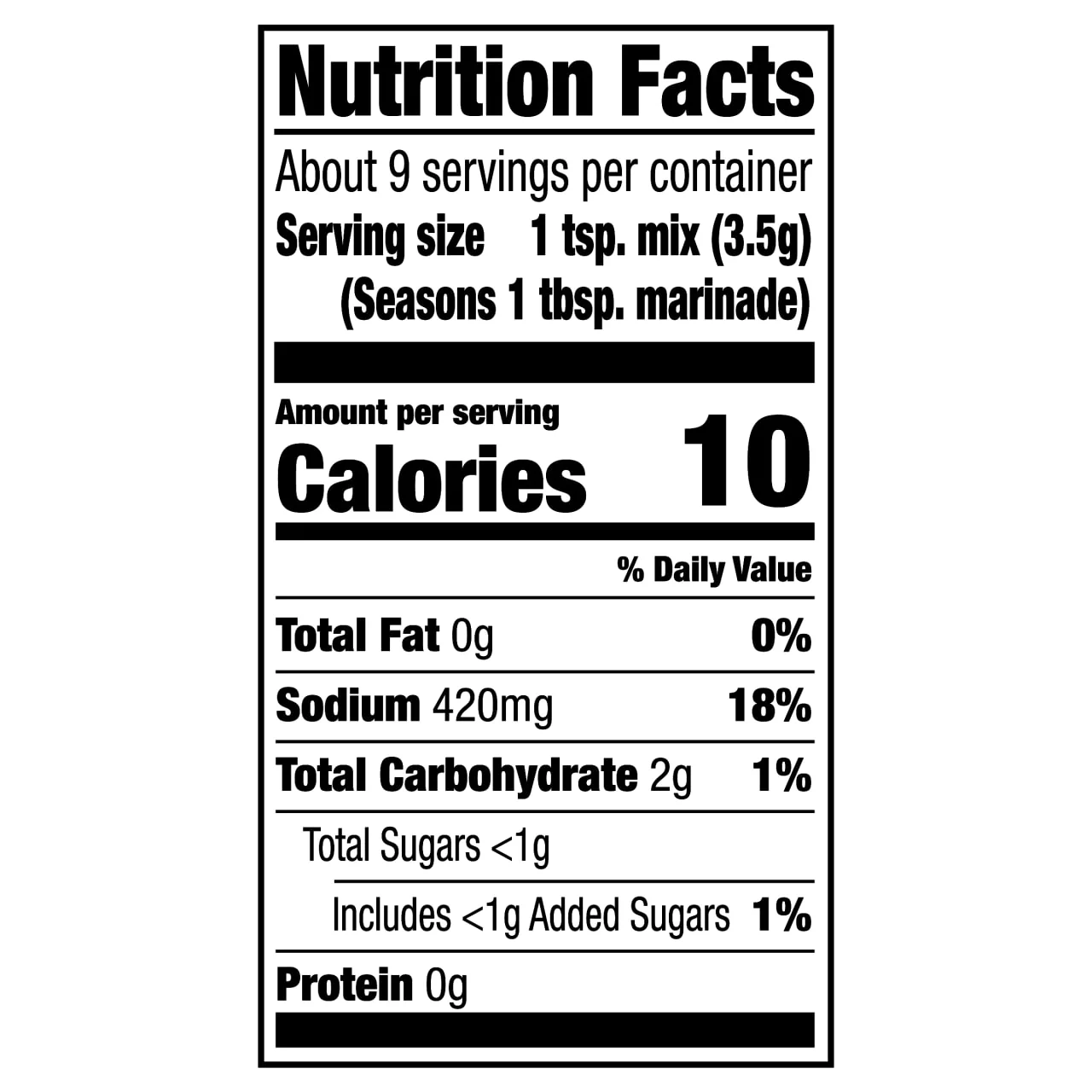 McCormick® Grill Mates® Mesquite Marinade, 1.06 oz (6-Pack) - Image 10