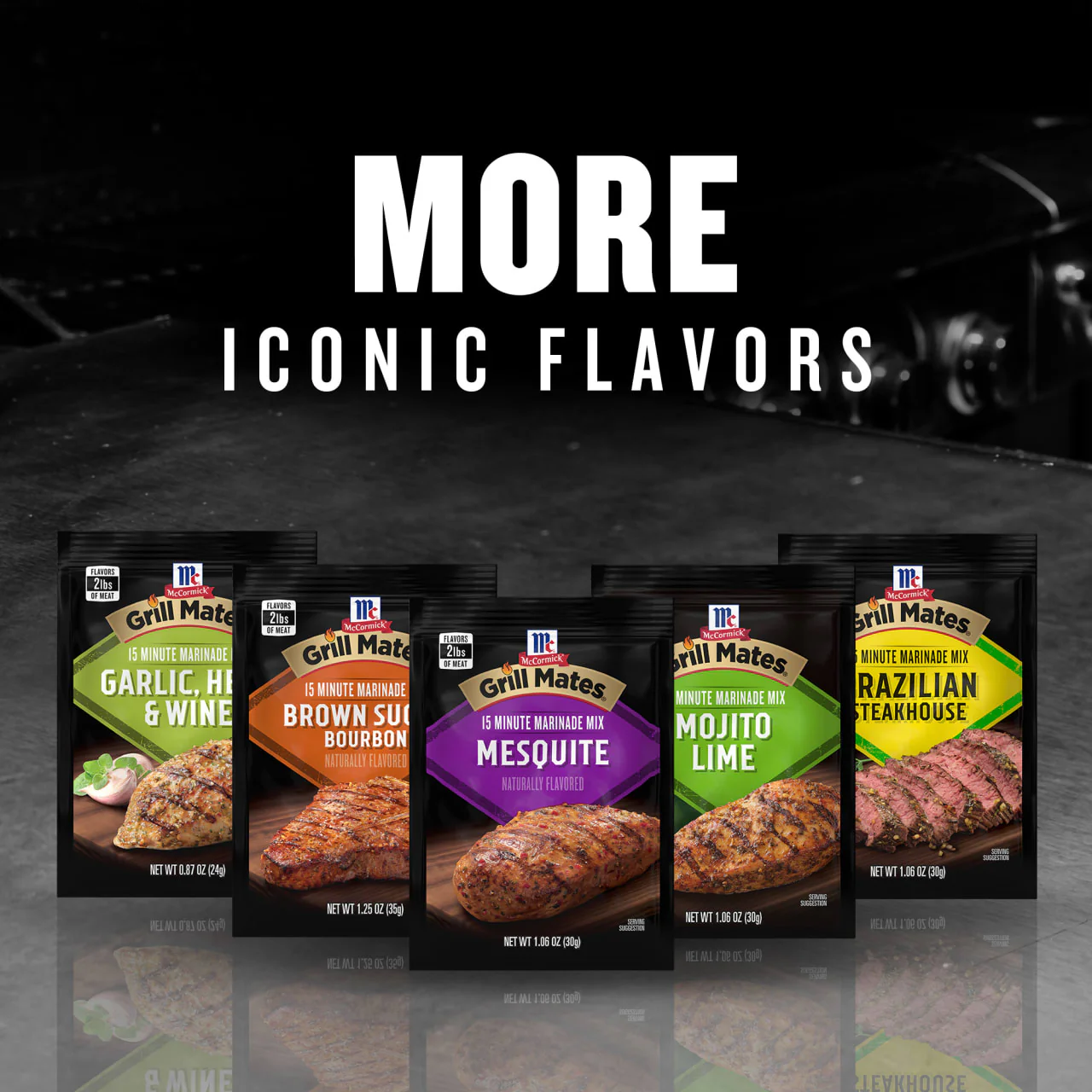 McCormick® Grill Mates® Mesquite Marinade, 1.06 oz (6-Pack) - Image 11