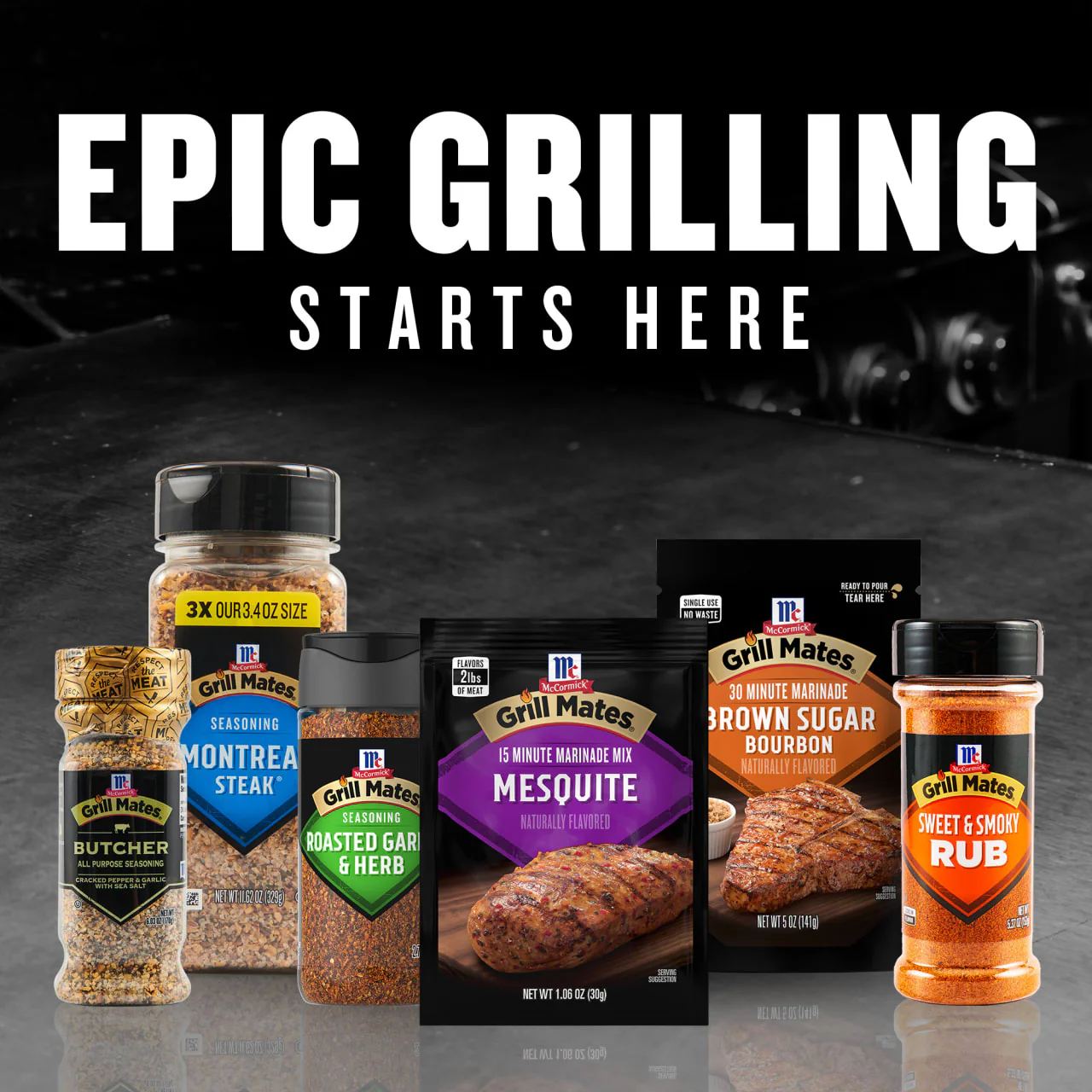 McCormick® Grill Mates® Mesquite Marinade, 1.06 oz (6-Pack) - Image 19