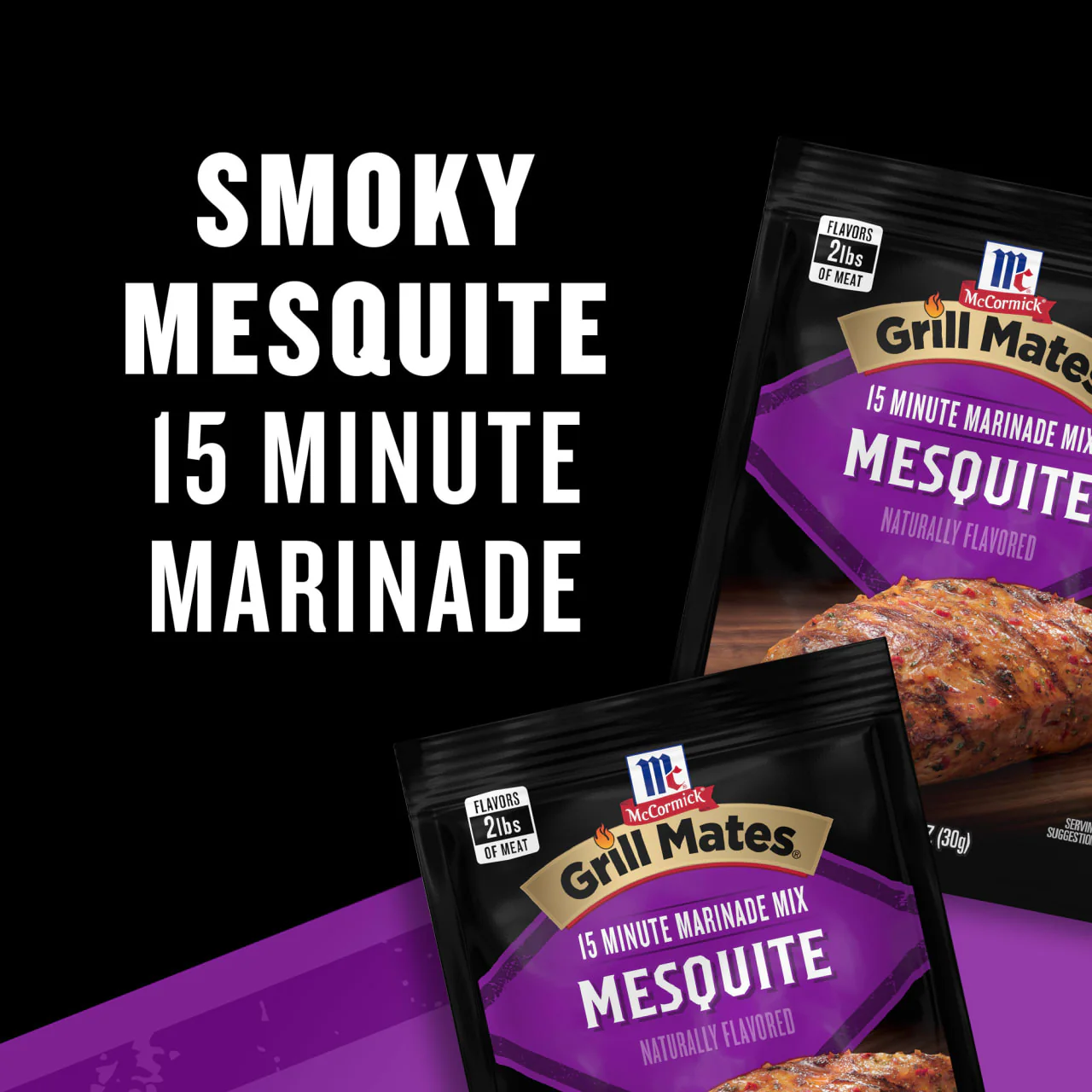 McCormick® Grill Mates® Mesquite Marinade, 1.06 oz (6-Pack) - Image 3