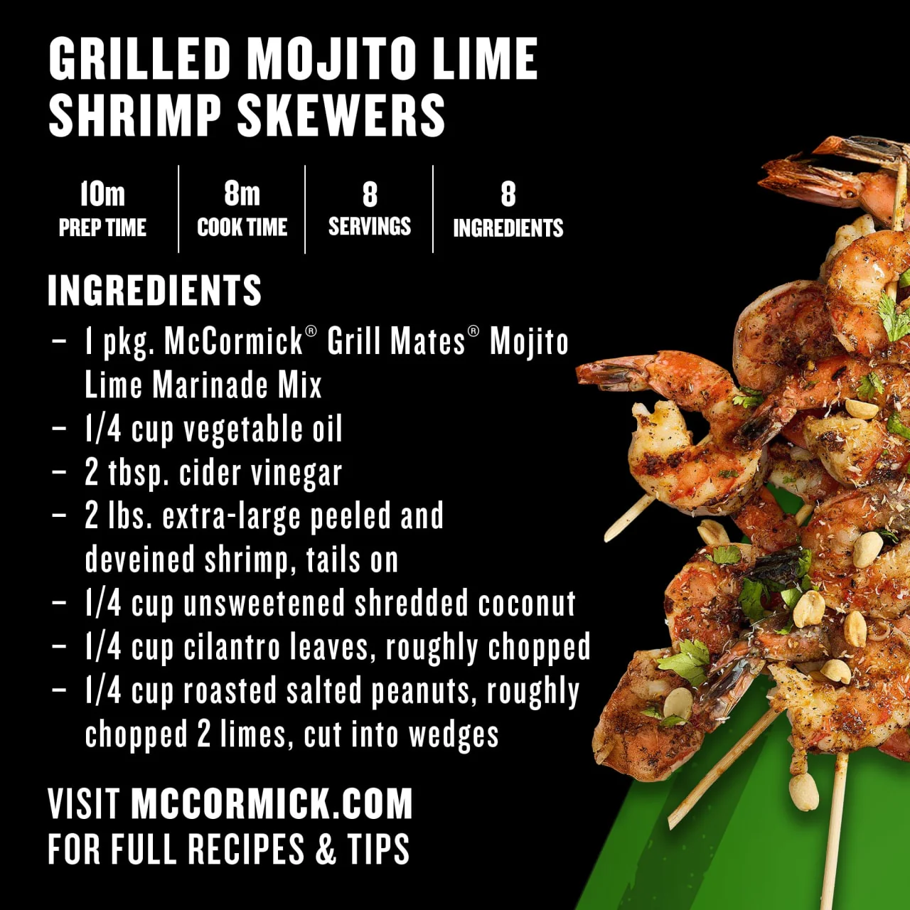 McCormick® Grill Mates® Mojito Lime Marinade Mix, 1.06 oz (6-Pack) - Image 6