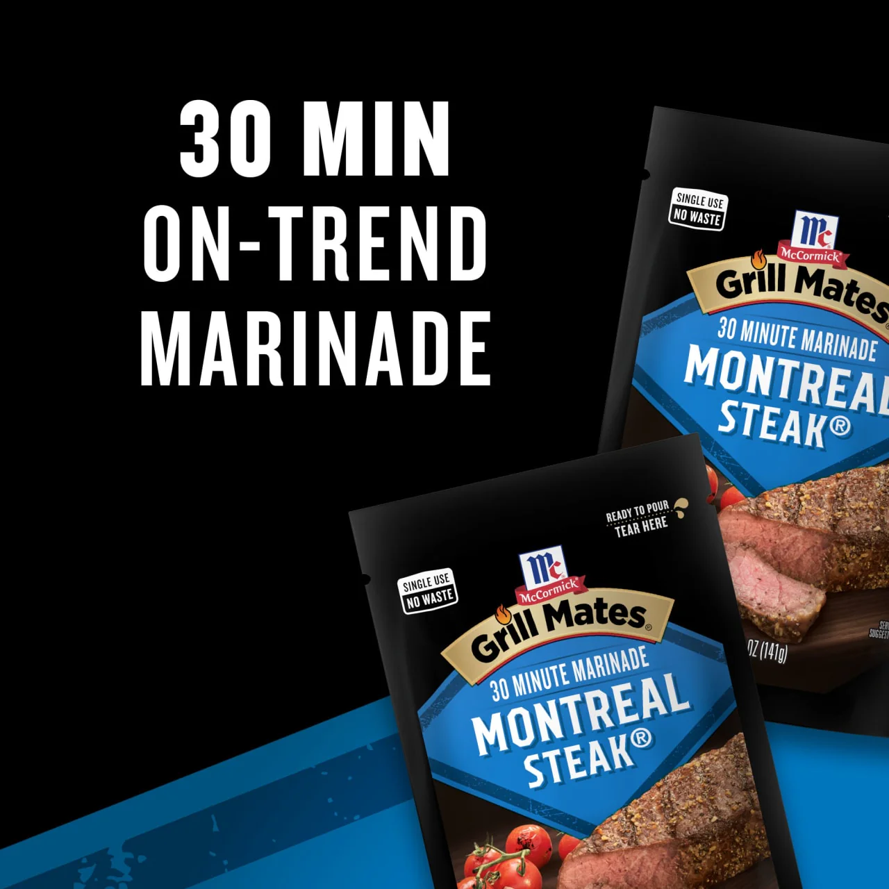 McCormick® Grill Mates® Montreal Steak Single Use Marinade, 5 oz (6-Pack) - Image 13