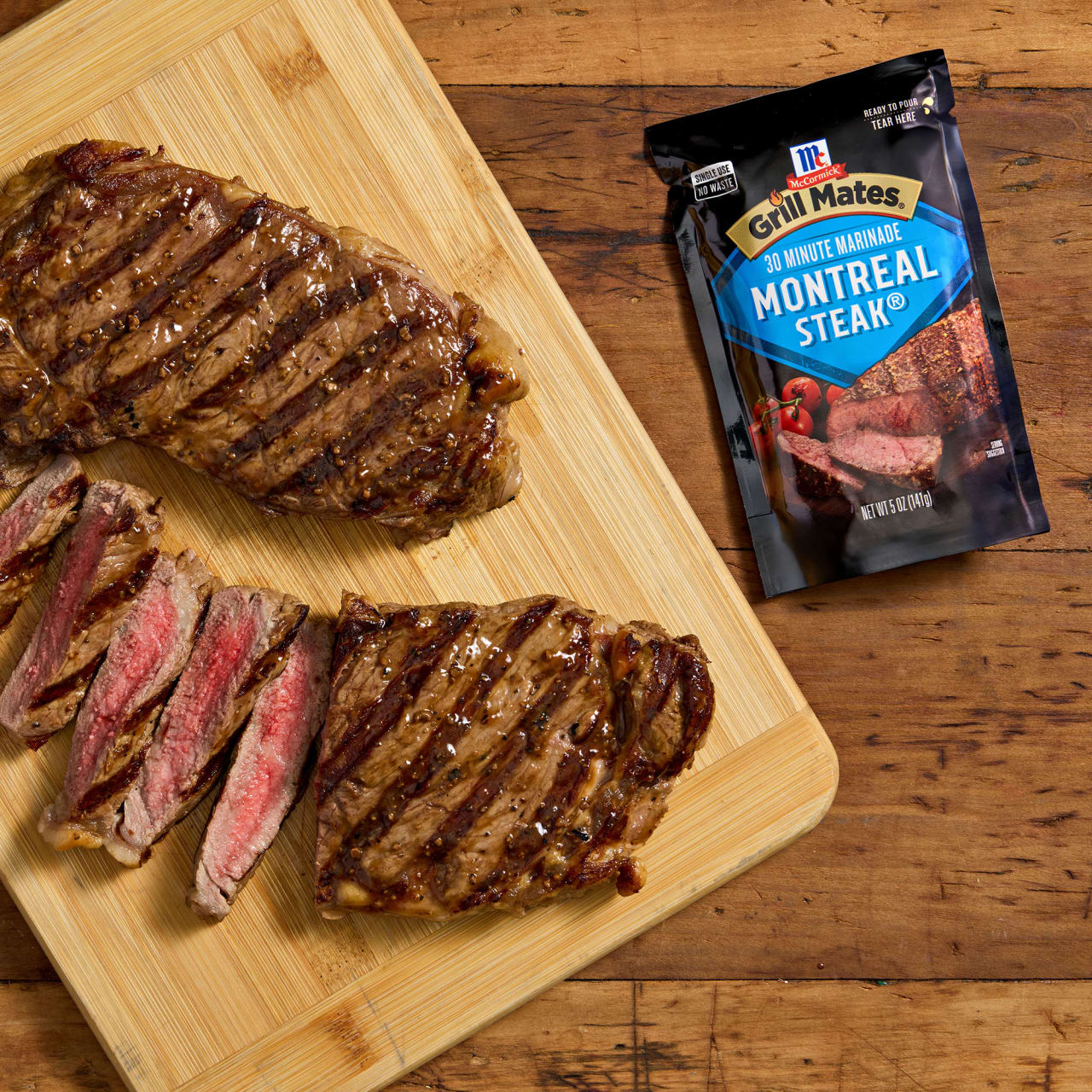 McCormick® Grill Mates® Montreal Steak Single Use Marinade, 5 oz (6-Pack) - Image 14
