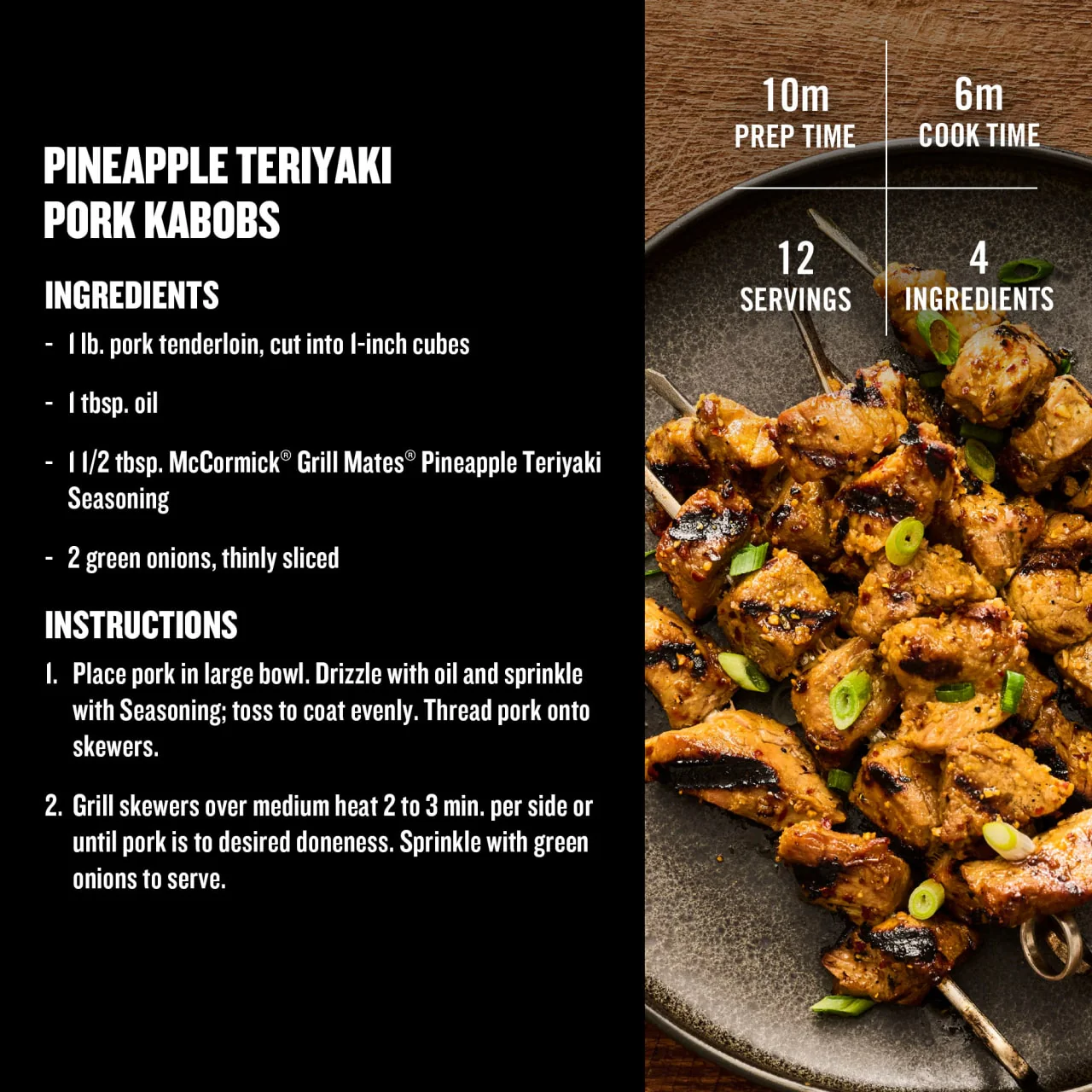 McCormick® Grill Mates® Pineapple Teriyaki Seasoning, 3.5 oz - Image 6