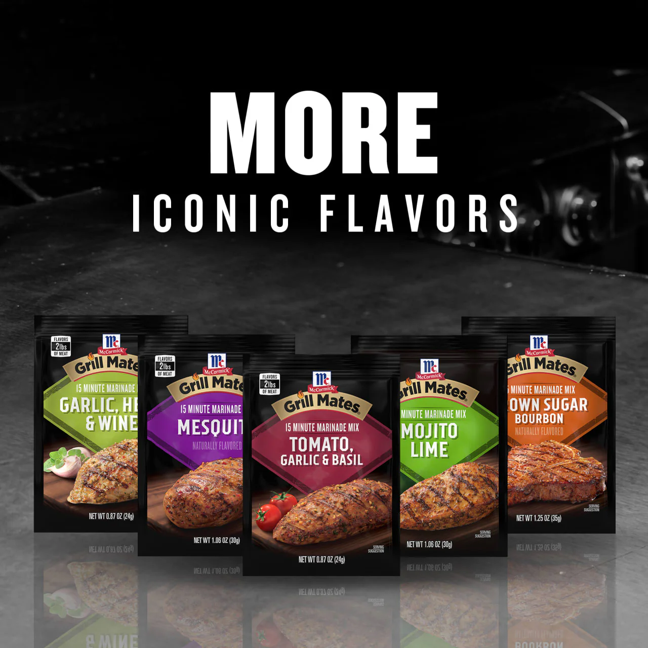 McCormick® Grill Mates® Tomato, Garlic & Basil Marinade Mix, 0.87 oz (6-Pack) - Image 10