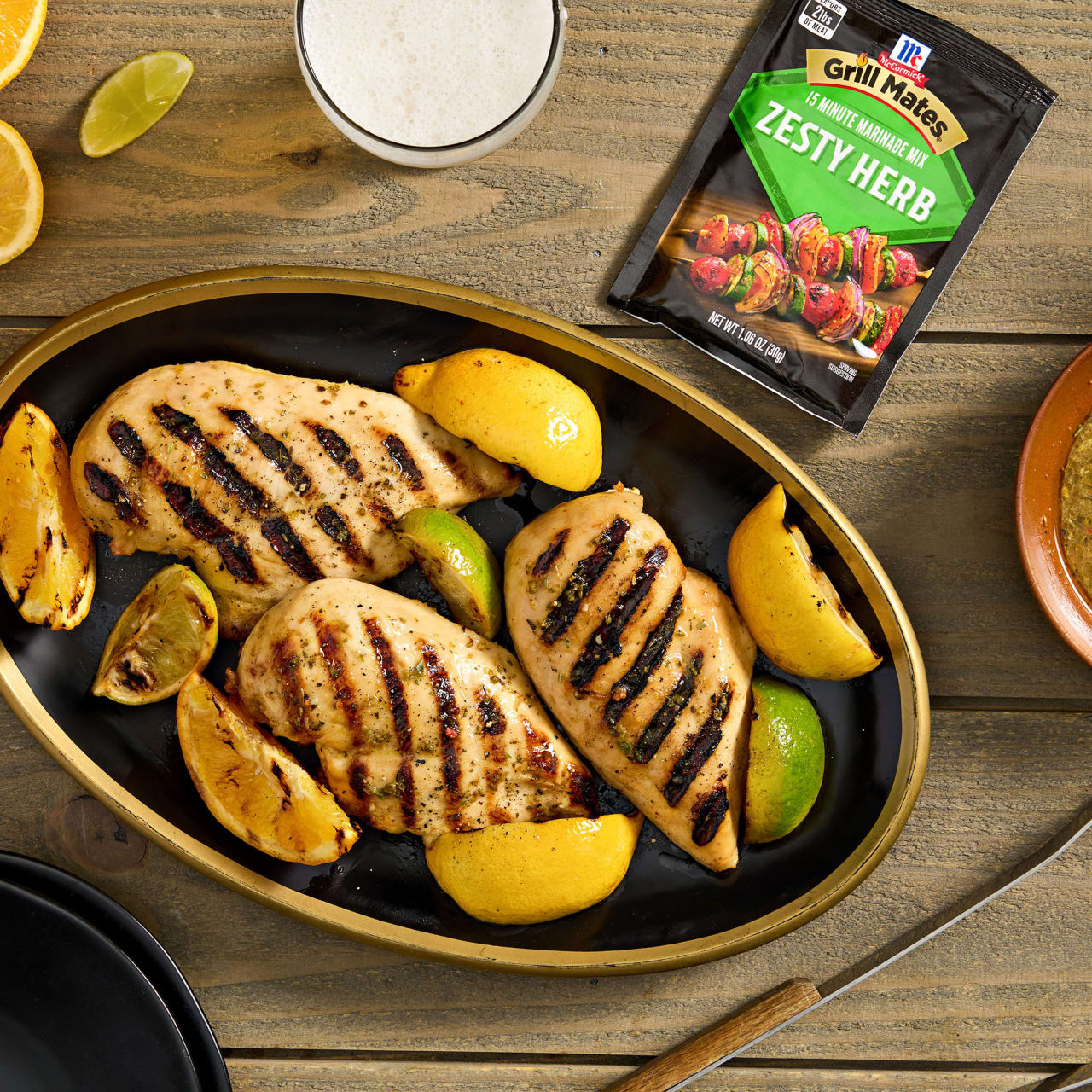 McCormick® Grill Mates® Zesty Herb Marinade Seasoning Mix, 1.06 oz (6-Pack) - Image 14