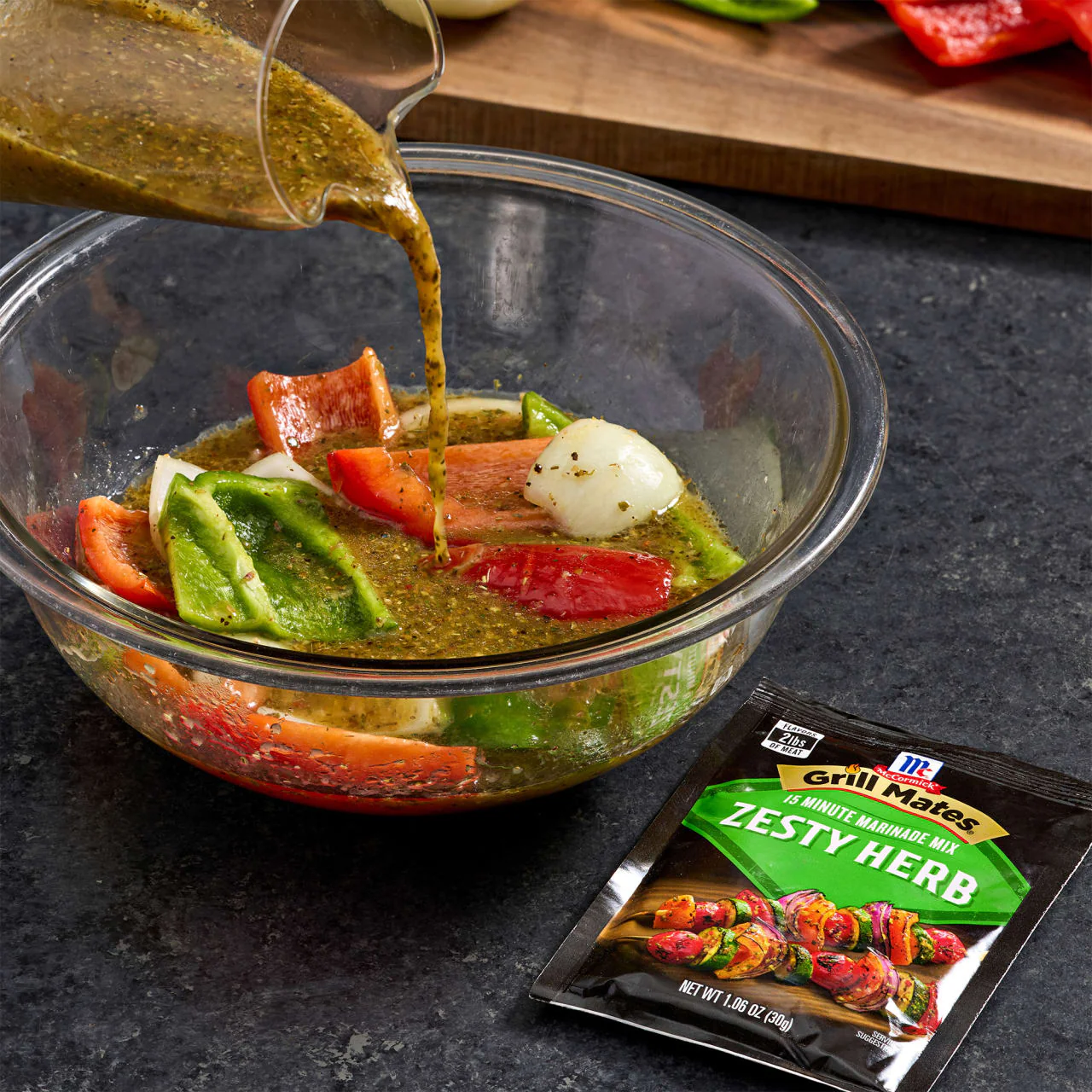 McCormick® Grill Mates® Zesty Herb Marinade Seasoning Mix, 1.06 oz (6-Pack) - Image 5
