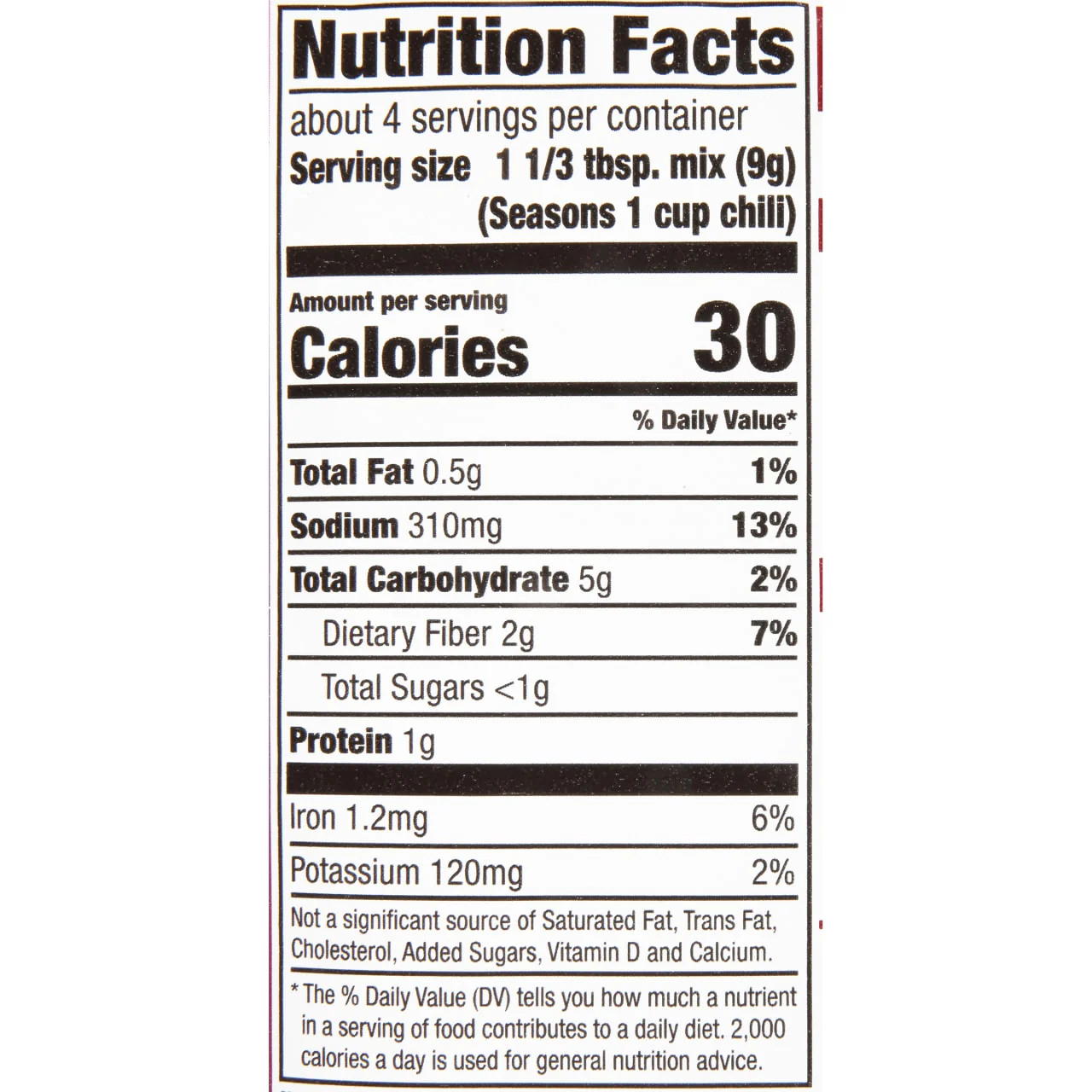 McCormick® Hot Chili Seasoning Mix, 1.25 oz (6-Pack) - Image 16