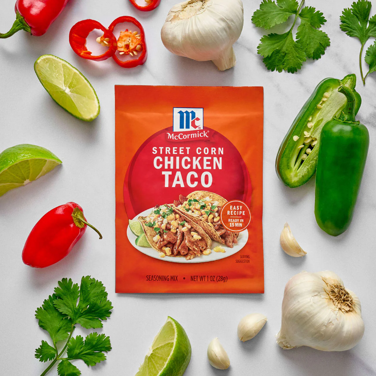 McCormick® Mexican Style Street Corn Taco Seasoning Mix, 1 oz - Image 8