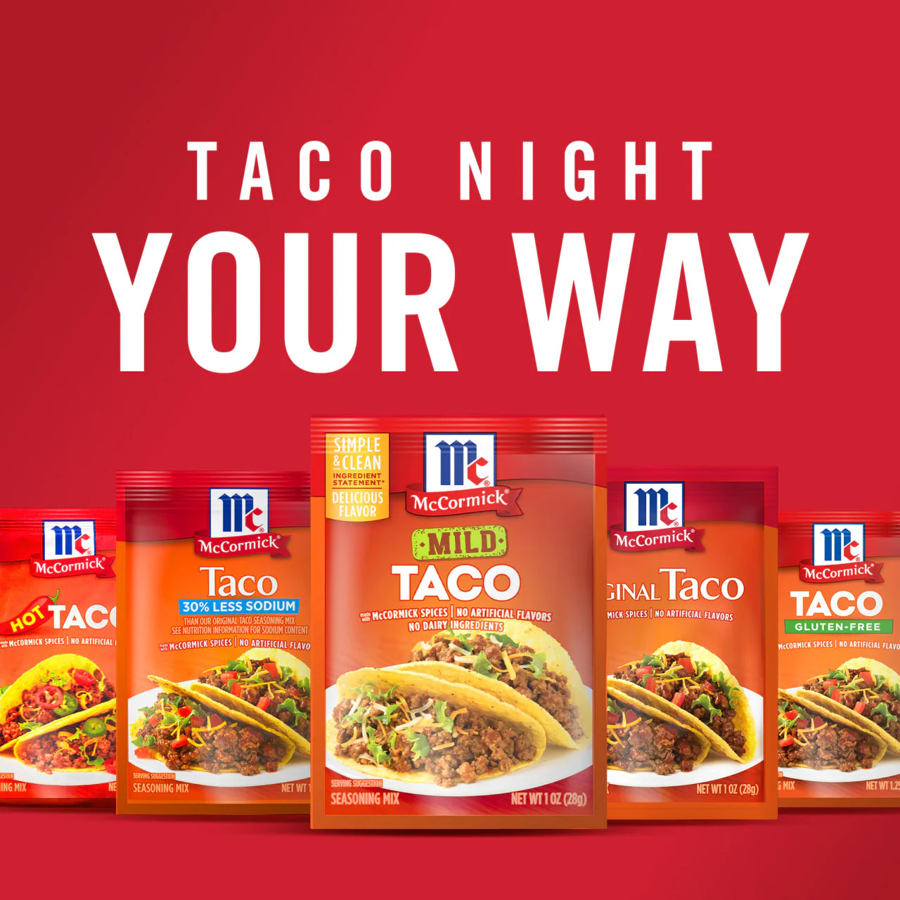McCormick® Mild Taco Seasoning Mix, 1 oz (6-Pack) - Image 12