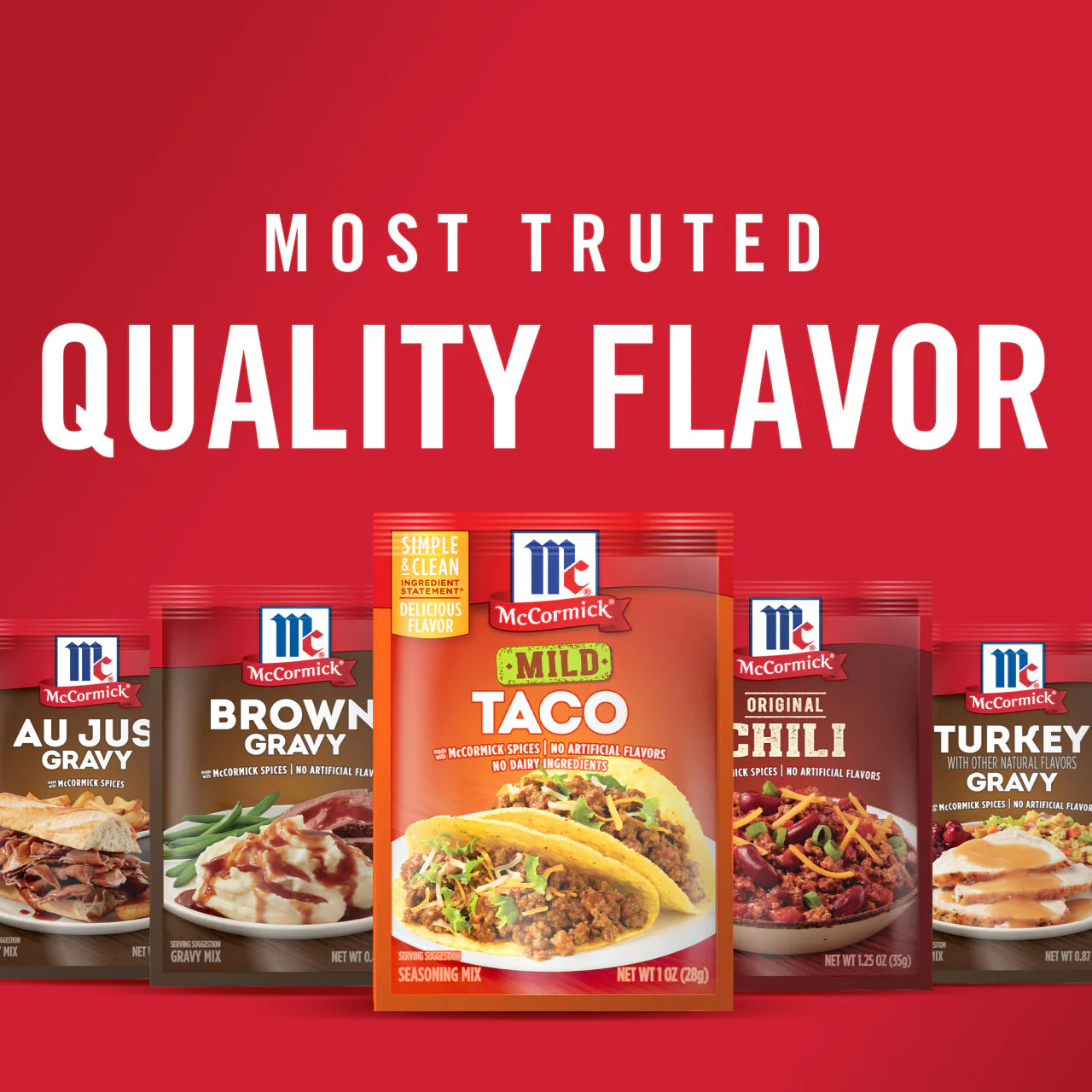 McCormick® Mild Taco Seasoning Mix, 1 oz (6-Pack) - Image 21
