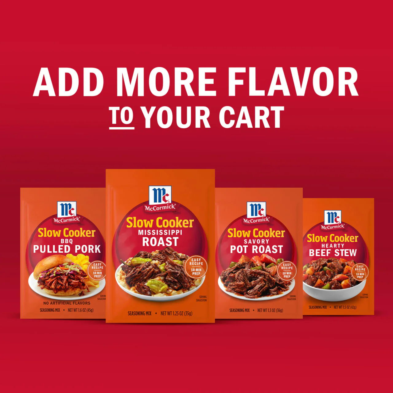 McCormick® Mississippi Roast Instant Pot Seasoning Mix, 1.25 oz (6-Pack) - Image 13