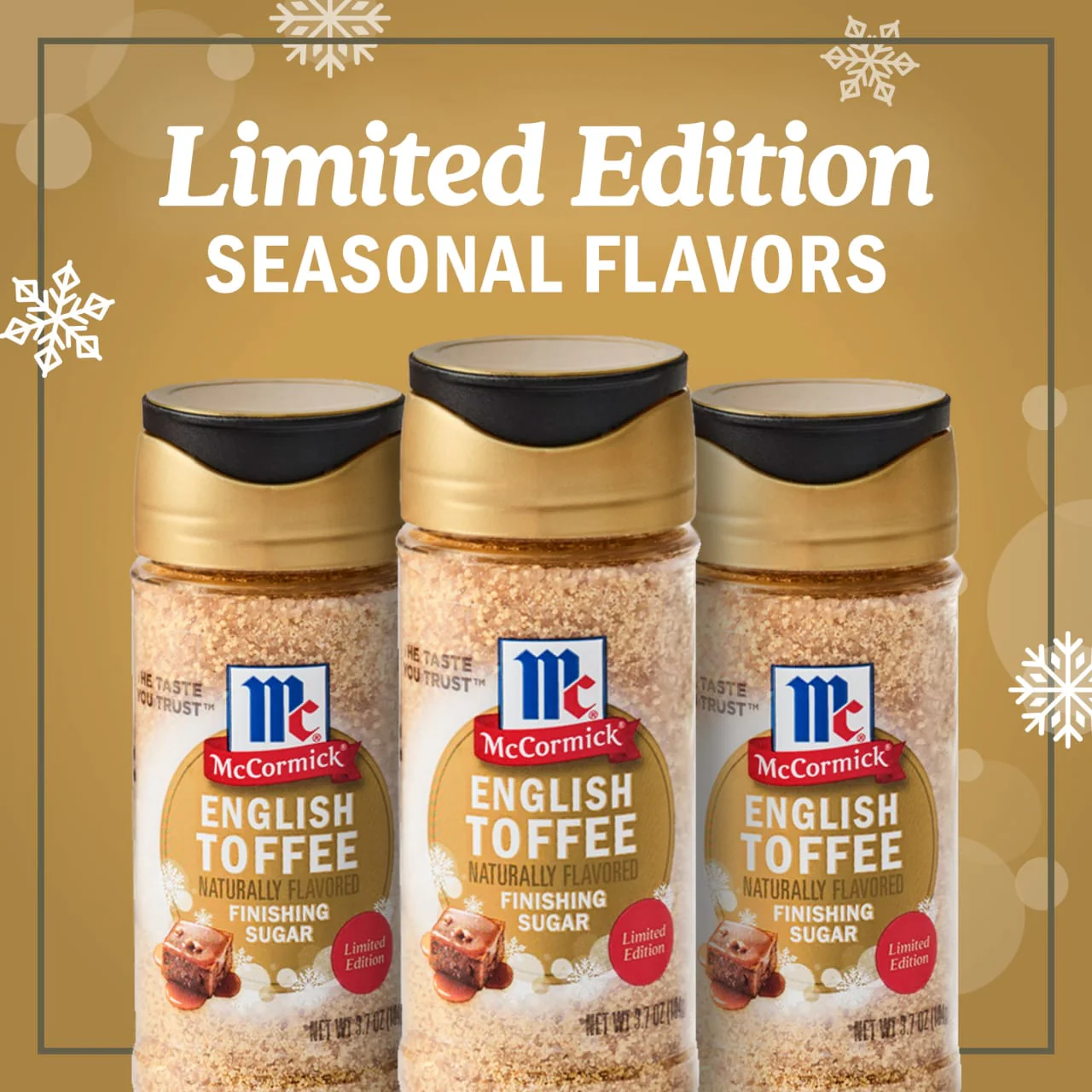 McCormick® Naturally Flavored English Toffee Finishing Sugar, 3.7 oz - Image 13
