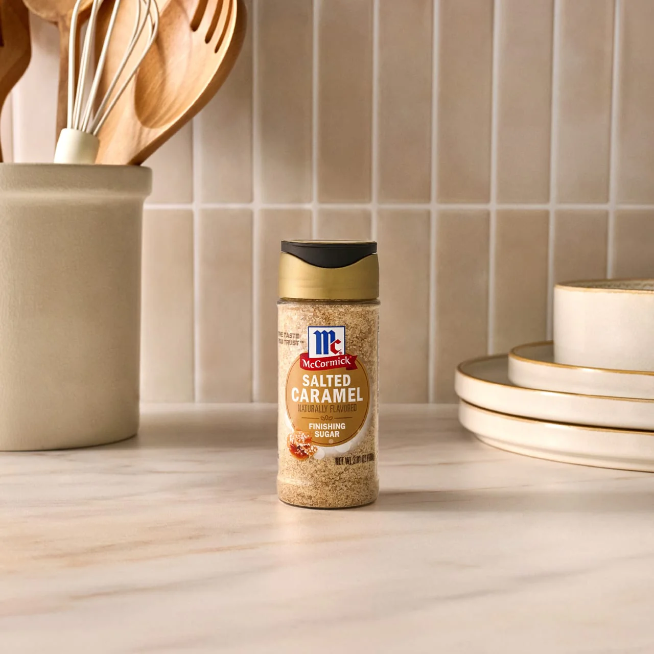 McCormick® Naturally Flavored Salted Caramel Finishing Sugar, 3.81 oz - Image 17