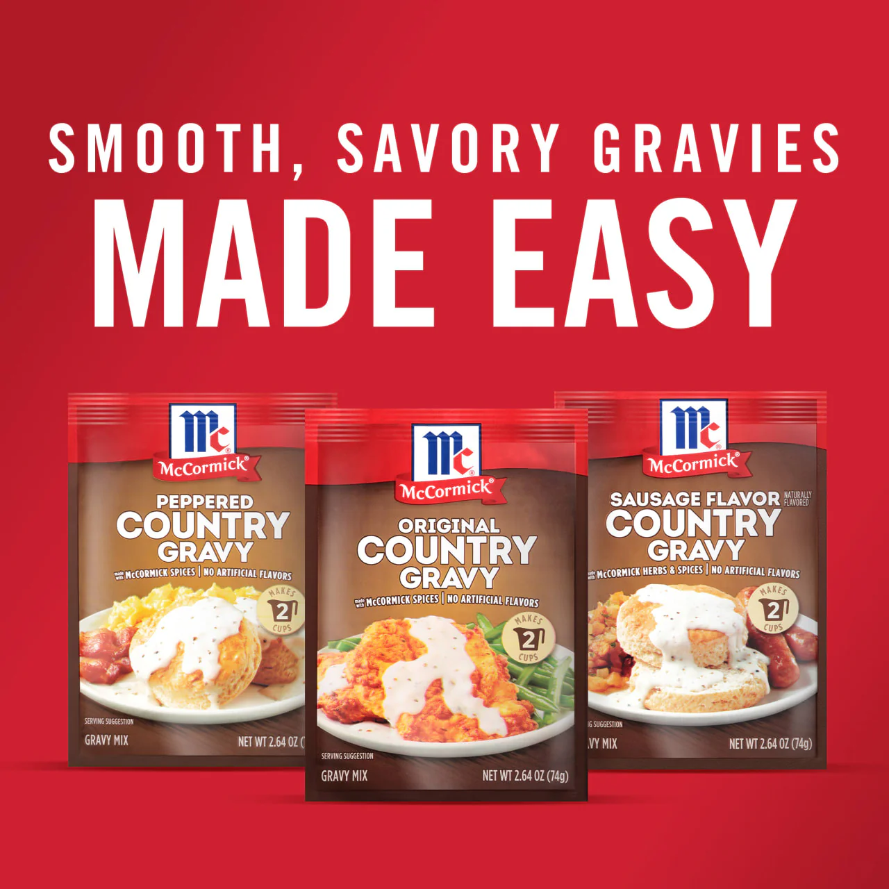 McCormick® Original Country Gravy Mix, 2.640 oz (6-Pack) - Image 11
