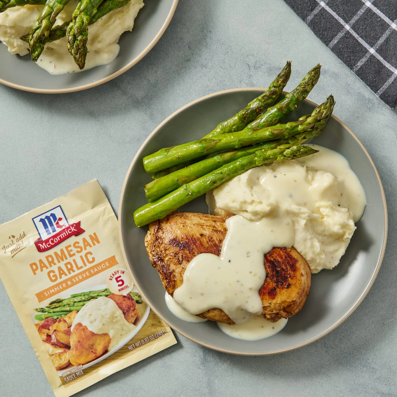 McCormick® Parmesan Garlic Sauce Mix, 0.87 oz (6-Pack) - Image 8