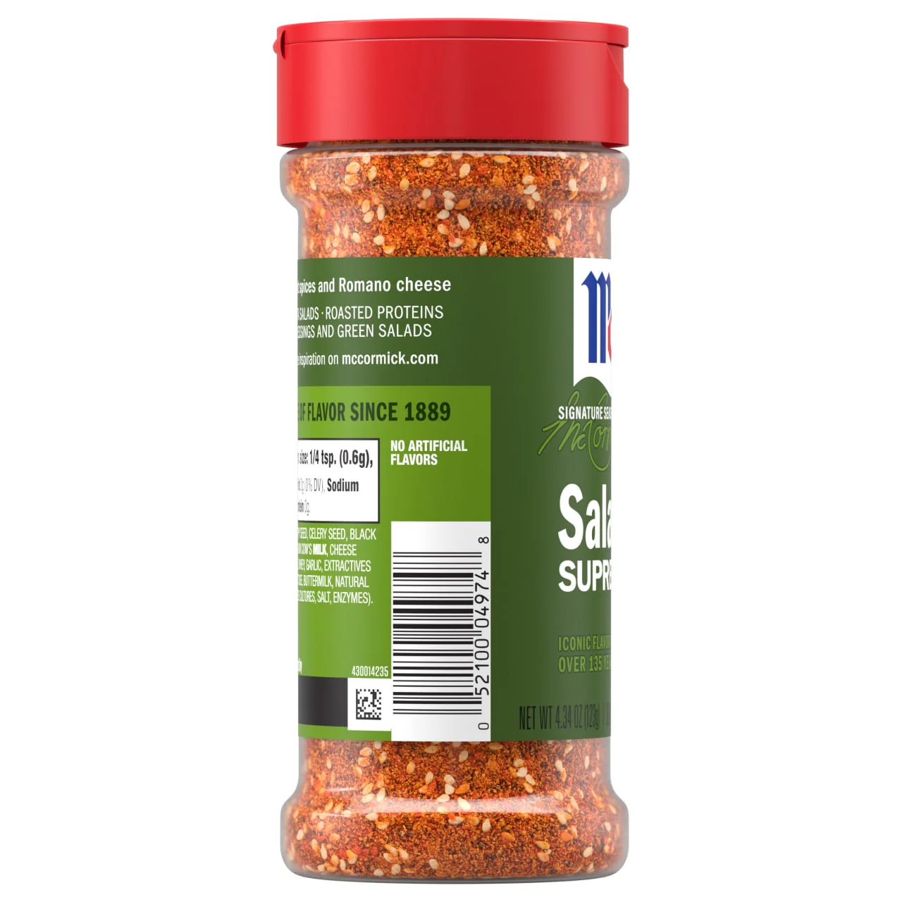 McCormick® Perfect Pinch® Gluten Free Salad Supreme Seasoning, 4.34 oz - Image 12