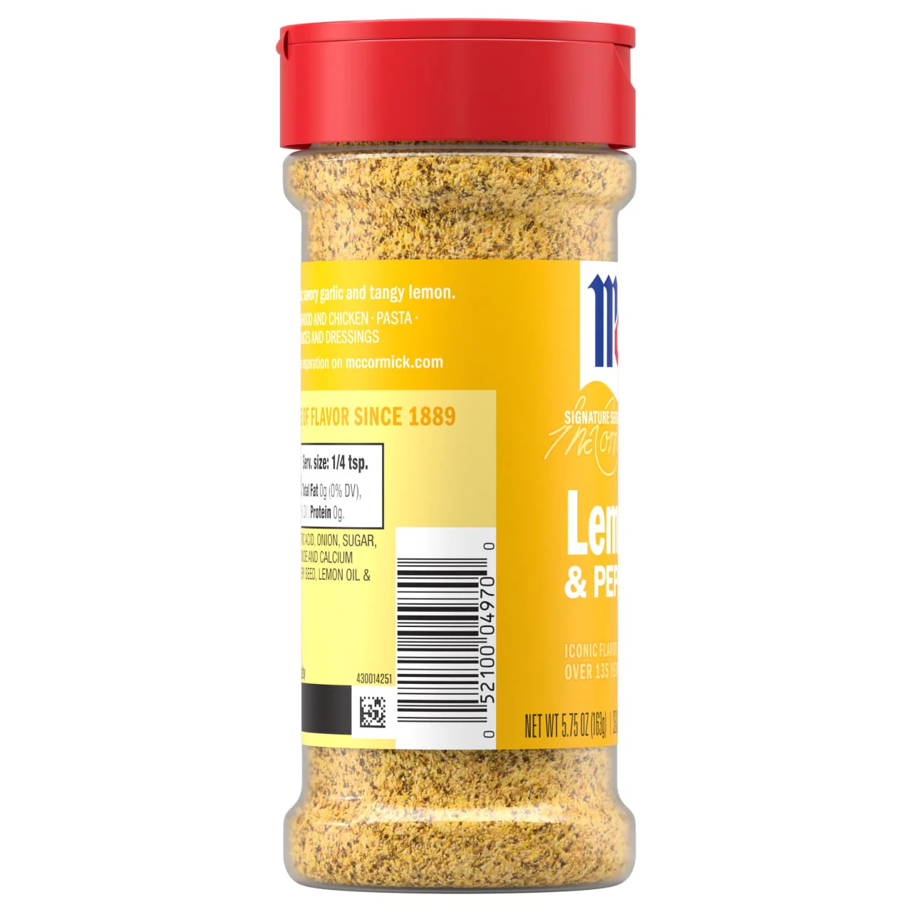 McCormick® Perfect Pinch® Lemon Pepper Seasoning, 5.75 oz - Image 9