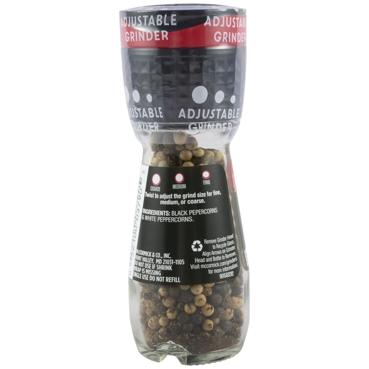 McCormick® Premium Black & White Peppercorn Grinder, 1.26 oz - Image 8