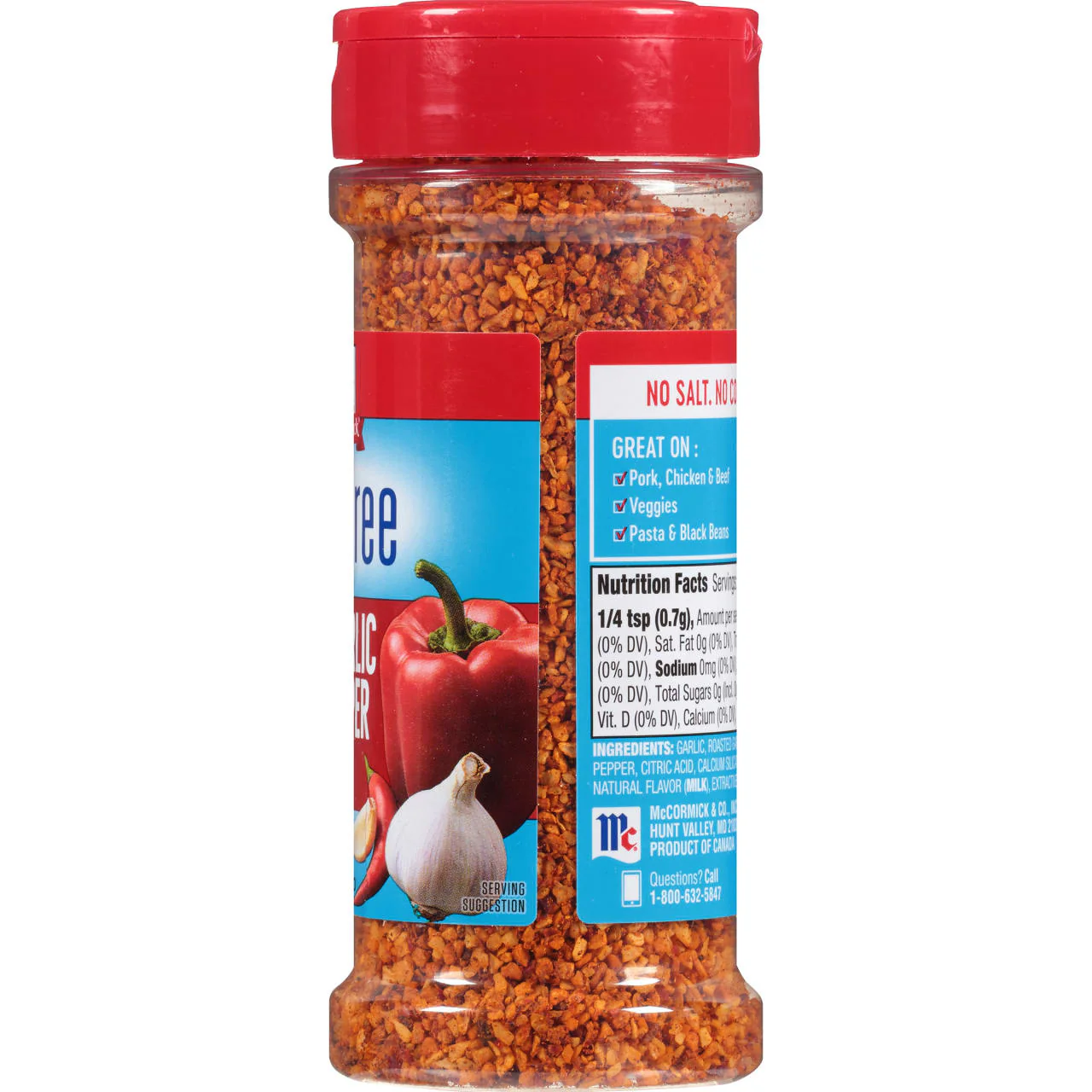 McCormick® Salt Free Roasted Garlic and Bell Pepper Seasoning, 4.34 oz - Image 8