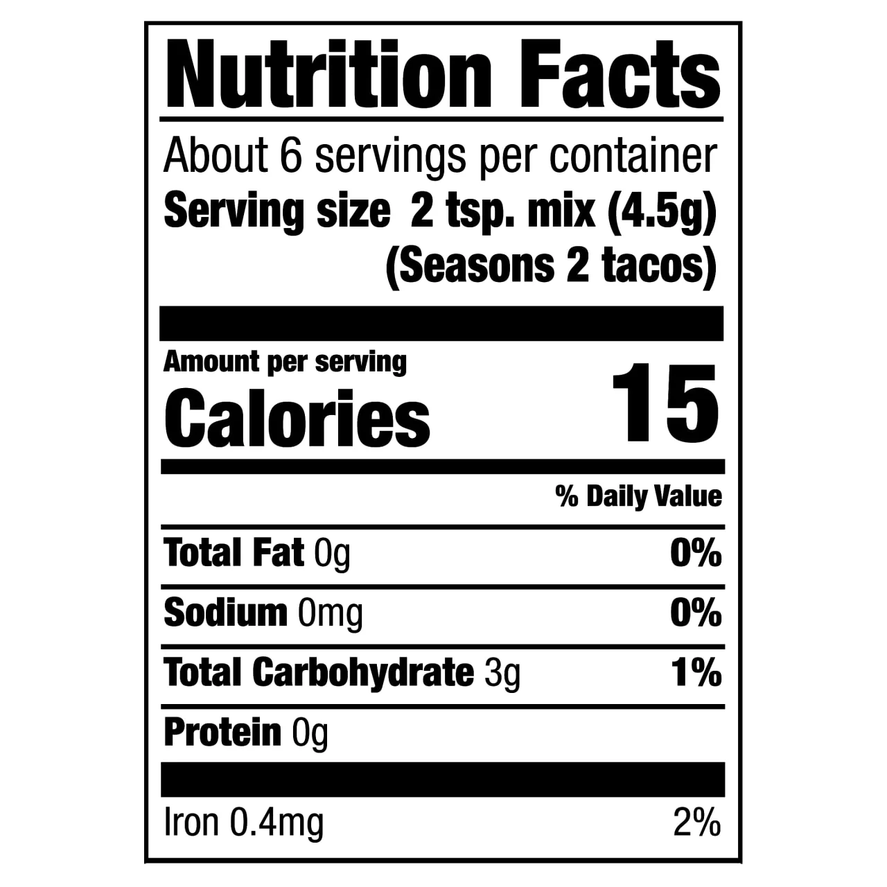 McCormick® Salt Free Taco Business by Tabitha Brown Seasoning Mix, 1 oz (6-Pack) - Image 11