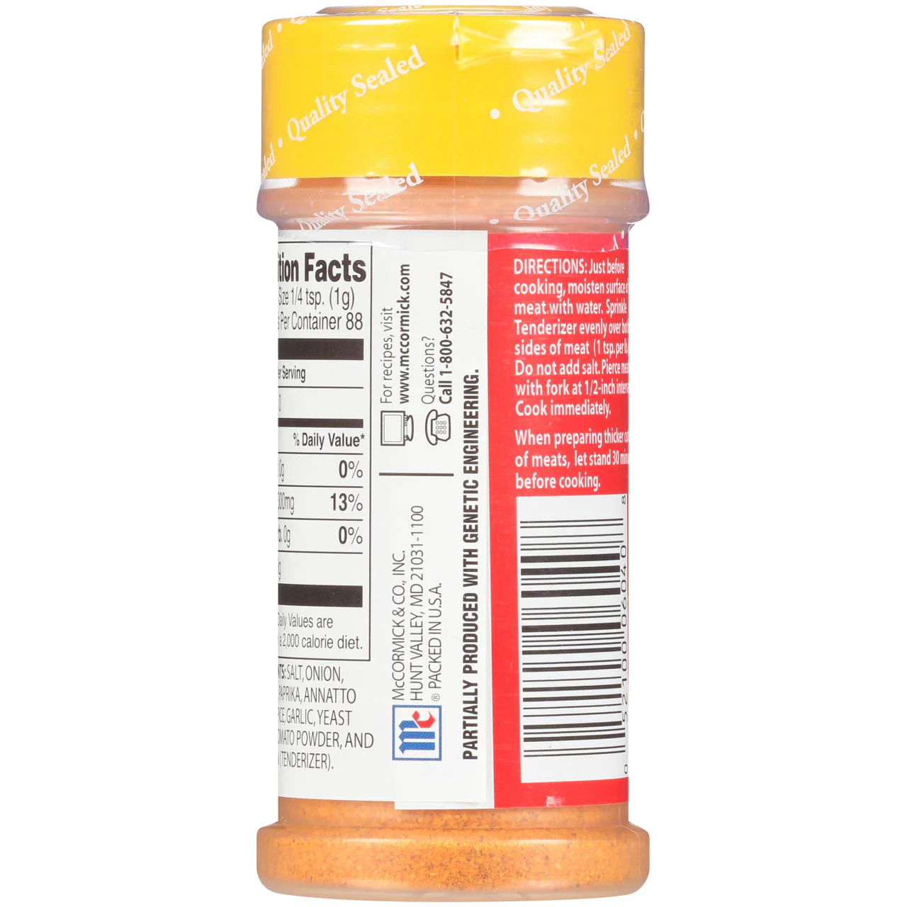McCormick® Seasoned Meat Tenderizer, 3.12 oz - Image 8